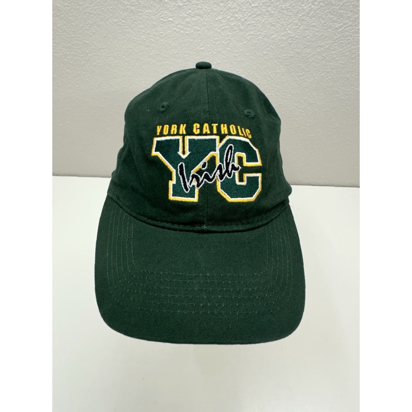Vintage Pacific Headwear Hat One Size Green York Catholic YC Irish High School Style201C Size ONE SIZE - 2 Thumbnail