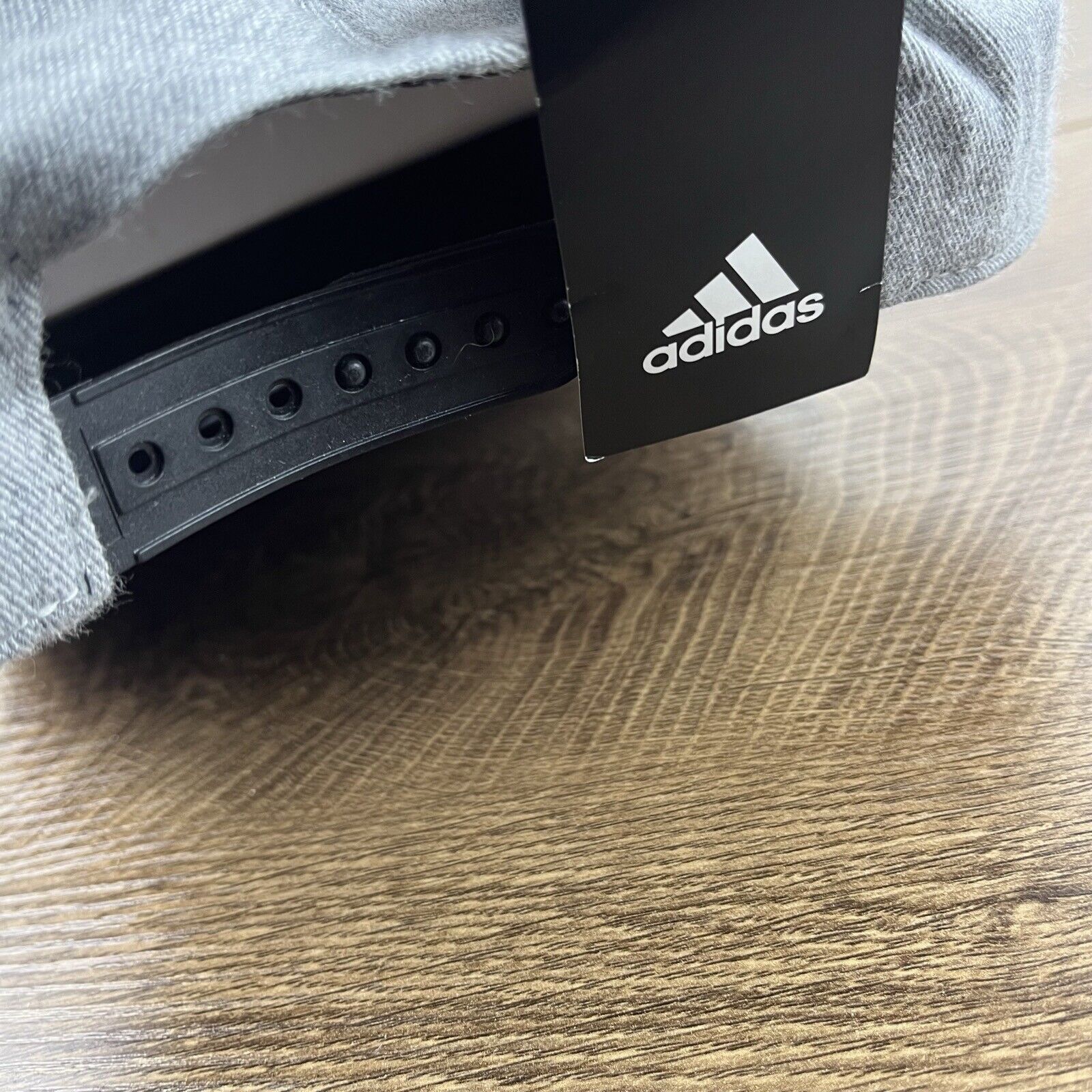 Adidas Kansas Jayhawks Hat Adidas Three Stripe Hat Gray Cap Adjusta Size ONE SIZE - 10 Thumbnail