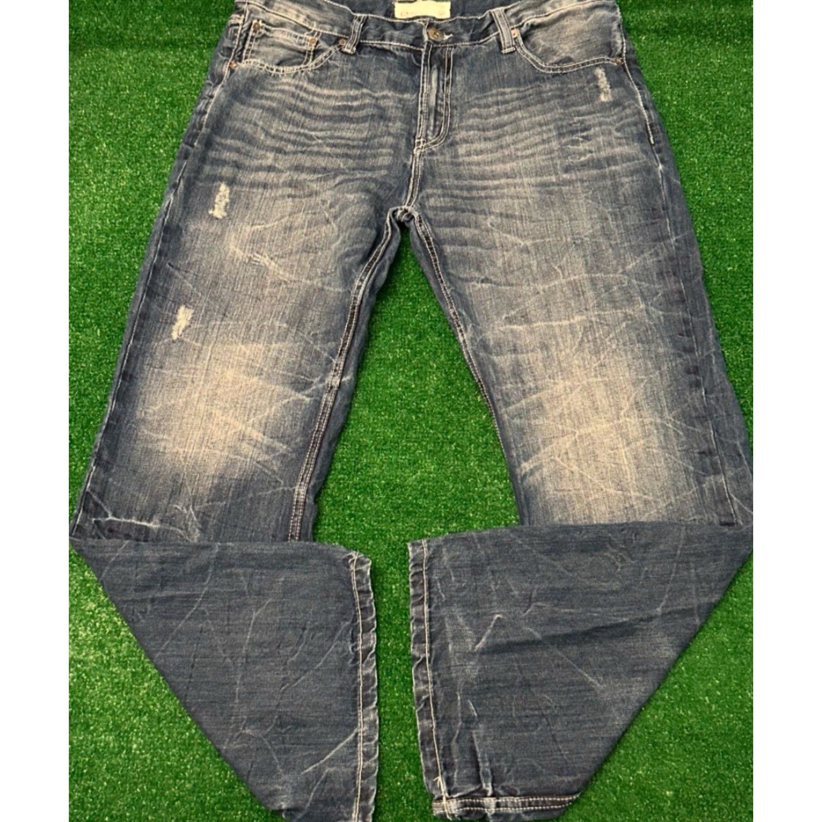 Ecko Unltd. VINTAGE Ecko UNLTD Baggy Jeans Mens 38x30 Grunge Hip Hop Skater Y2K Wide-Leg Blue VTG Size US 38 / EU 54 - 3 Thumbnail