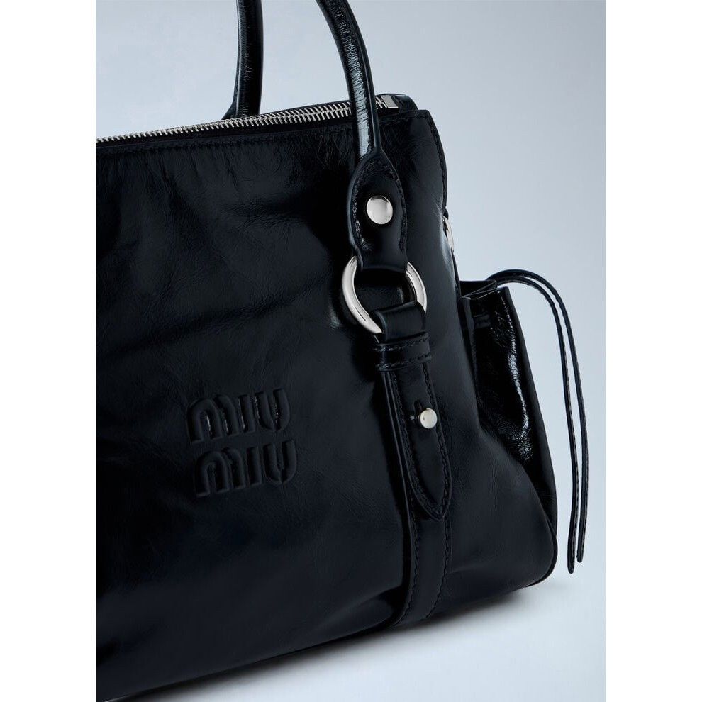 Miu Miu MIU MIU Black Top Handle Bag New & Authentic Size ONE SIZE - 3 Thumbnail