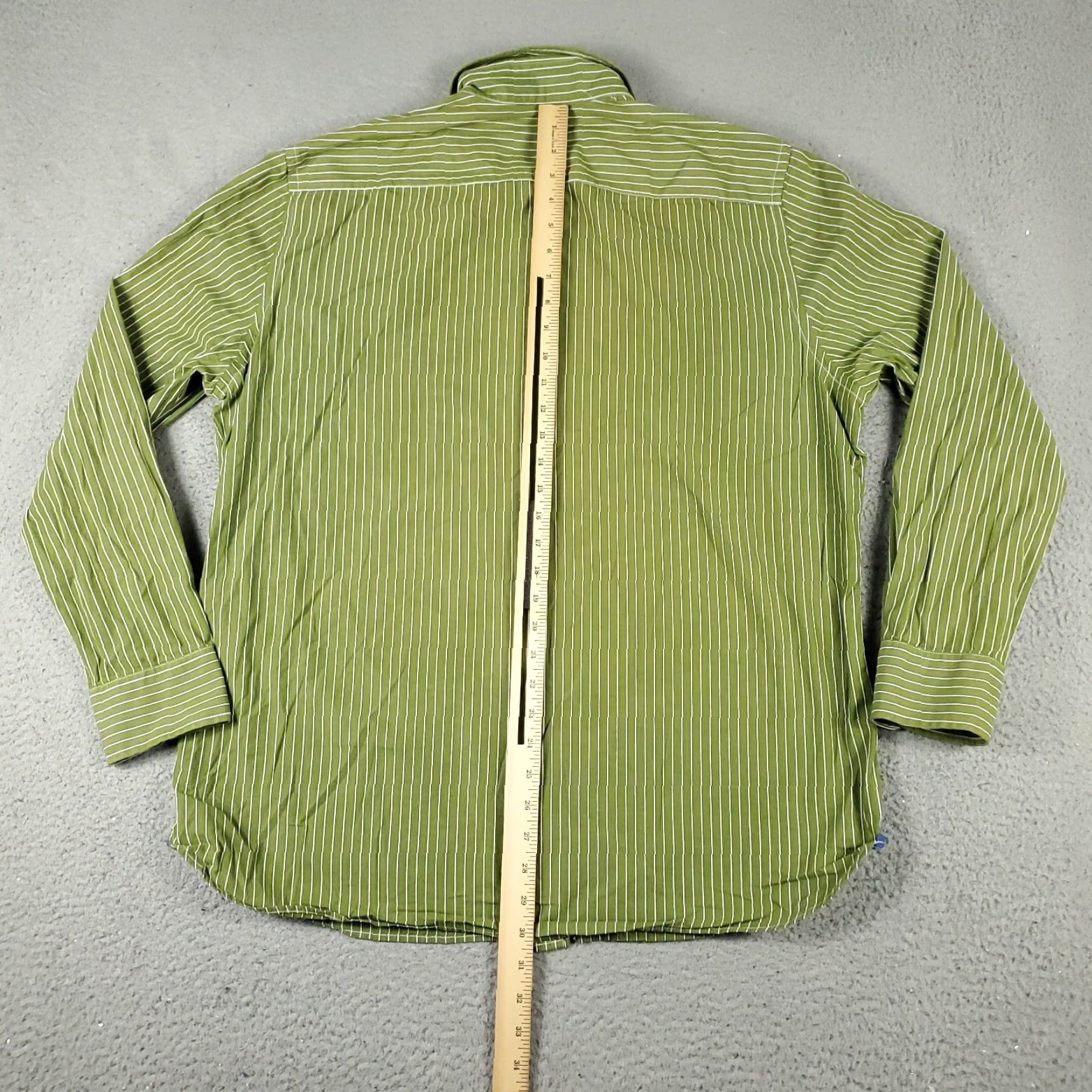 American Eagle Outfitters American Eagle Shirt Mens XL Green Striped Button Up Long Sleeve Casual Size US XL / EU 56 / 4 - 5 Thumbnail