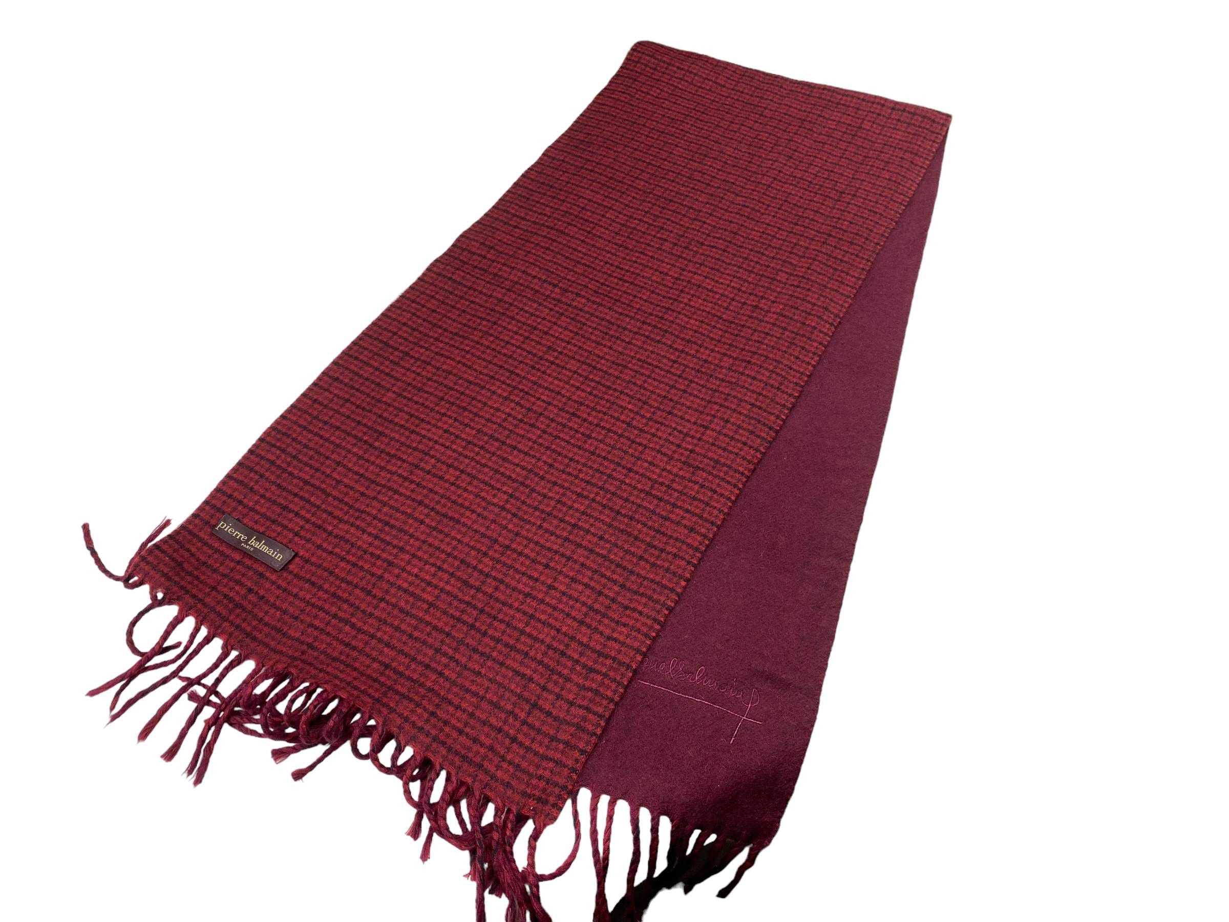 Pierre Balmain × Vintage Pierre Balmain Paris small Checkered Vintage Scarf Size ONE SIZE - 2 Thumbnail
