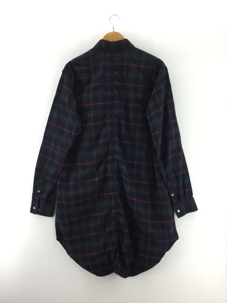 Shirt Long sleeve cotton check chest pocket Multicolor