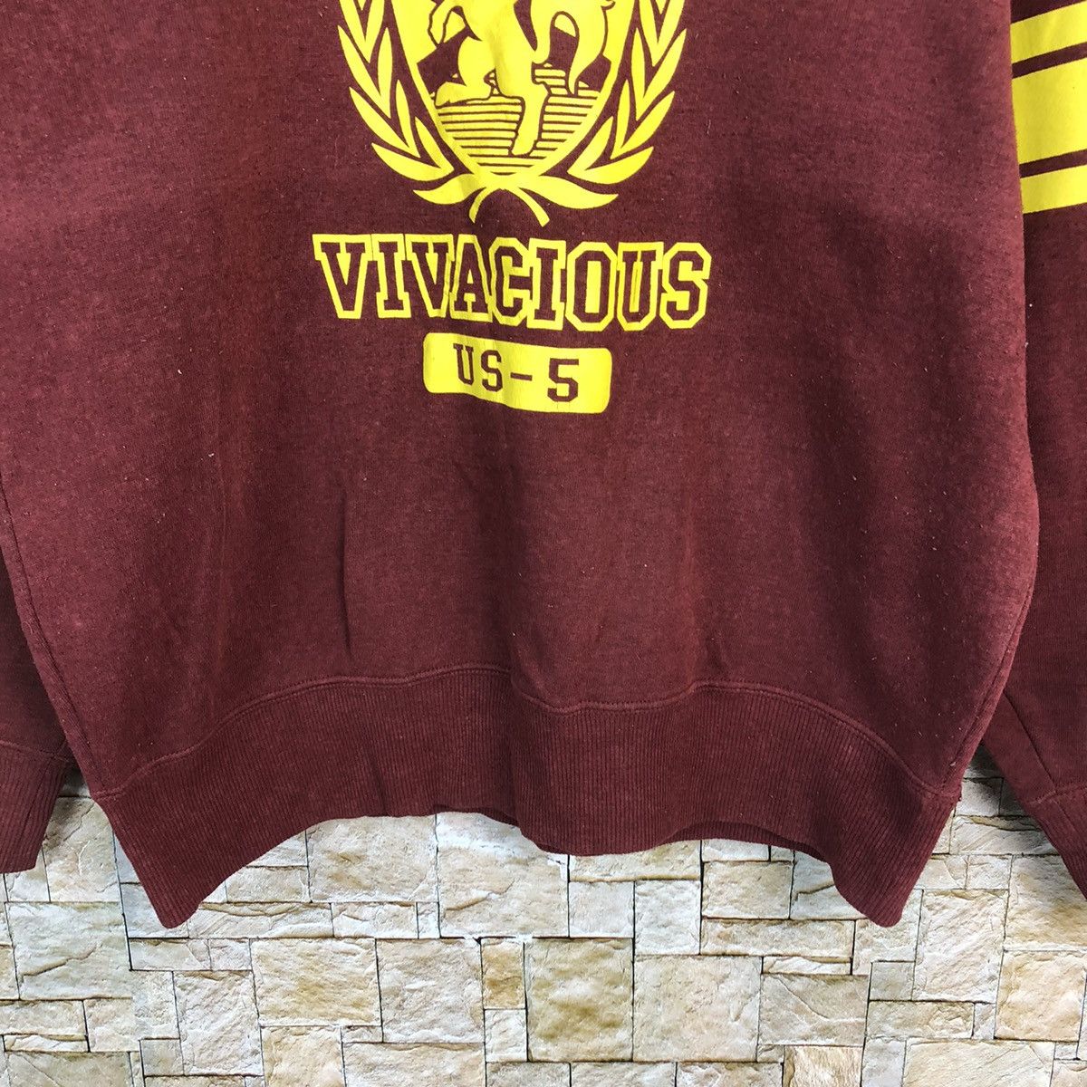 Japanese Brand × Vintage Oblo Design Maroon Sweatshirt #A424 Size US L / EU 52-54 / 3 - 6 Thumbnail