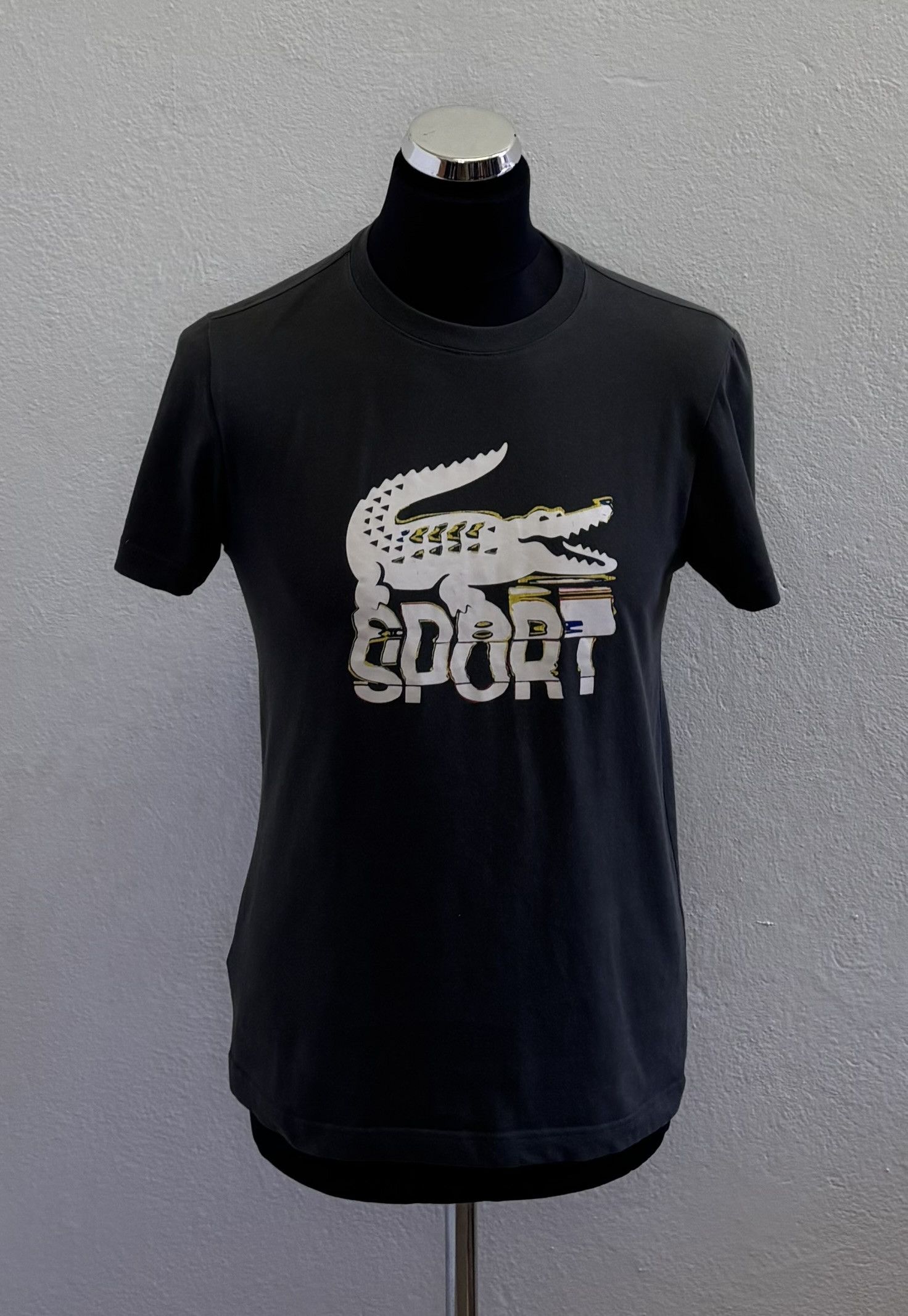 Lacoste Lacoste Sport T-Shirt Big Central Logo Medium Size US M / EU 48-50 / 2 - 1 Thumbnail