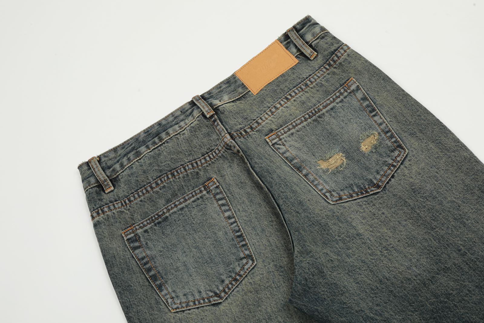 Vintage Men's vintage blue cleanfit casual ripped bootcut jeans Size US 34 / EU 50 - 4 Thumbnail