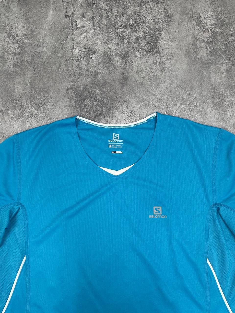 Salomon Salomon Women ActiLite Sports T-Shirt Running Training Blue Size L / US 10 / IT 46 - 2 Thumbnail