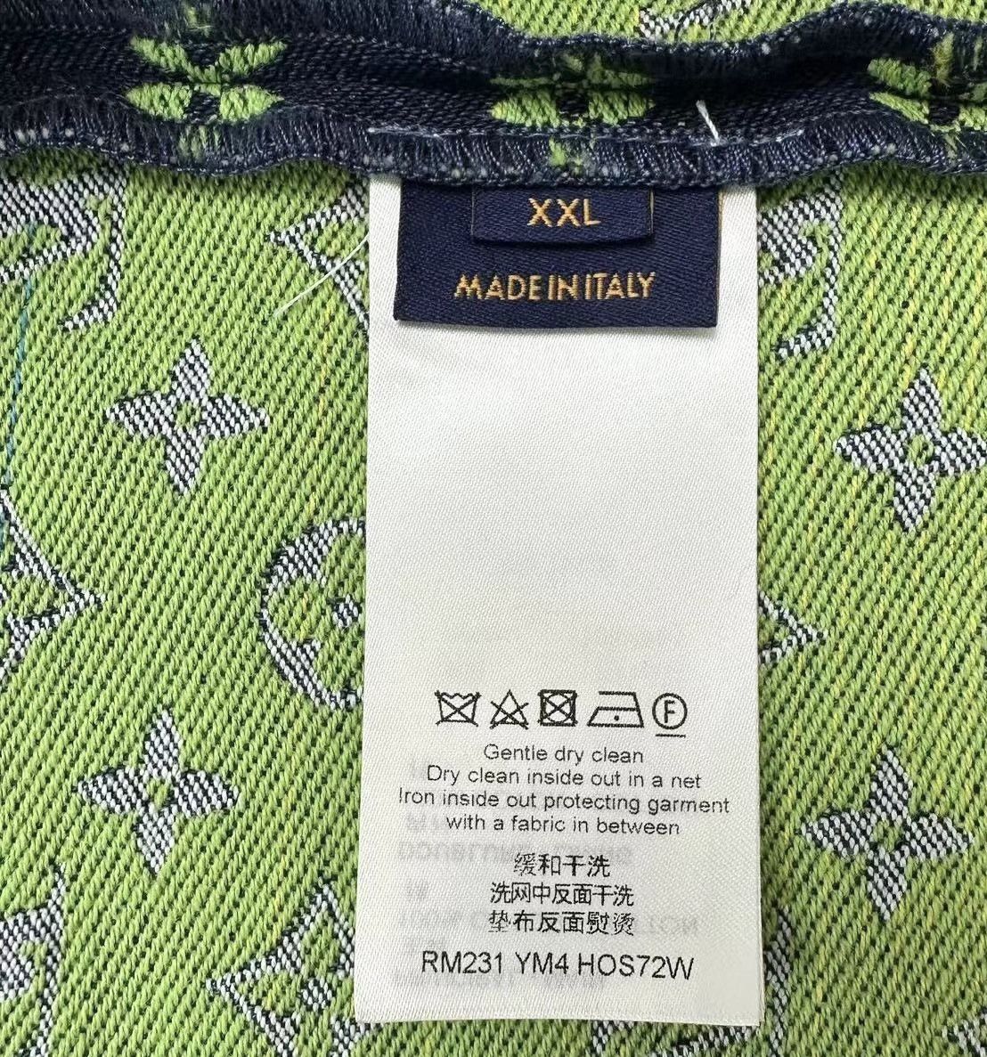 Louis Vuitton LOUIS VUITTON XXL Rainbow Monogram Short Sleeves Denim Shirt Size US XXL / EU 58 / 5 - 6 Thumbnail