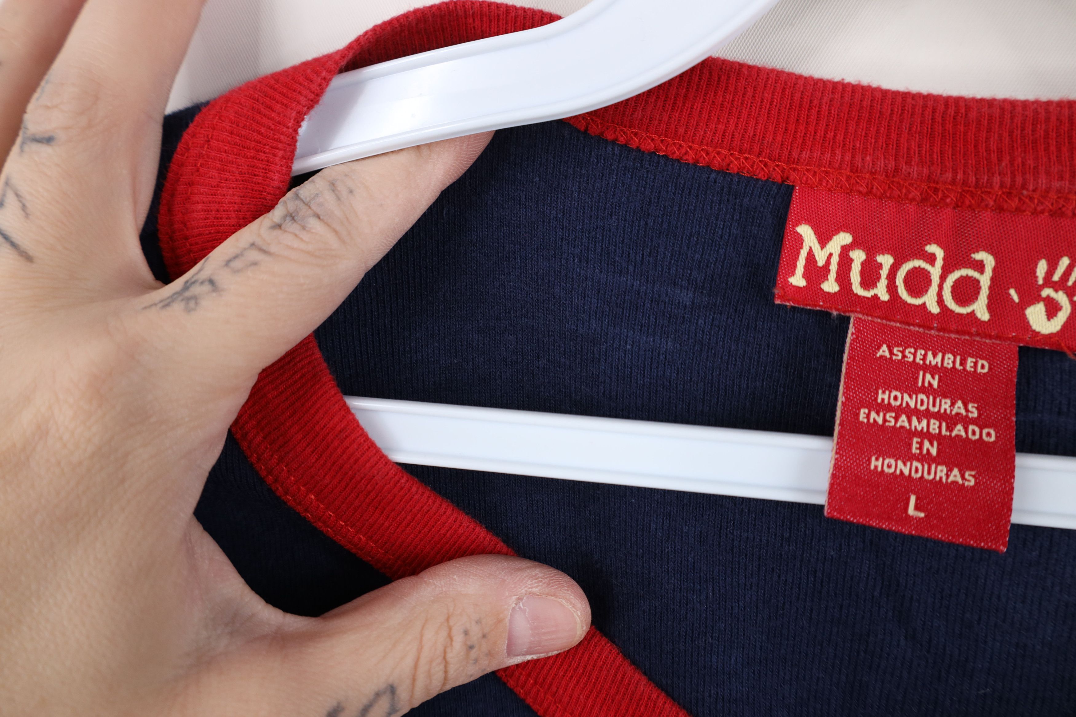 Vintage Vintage 90s Y2K Mudd Babydoll Cropped Ribbed Knit T-Shirt Size L / US 10 / IT 46 - 10 Thumbnail