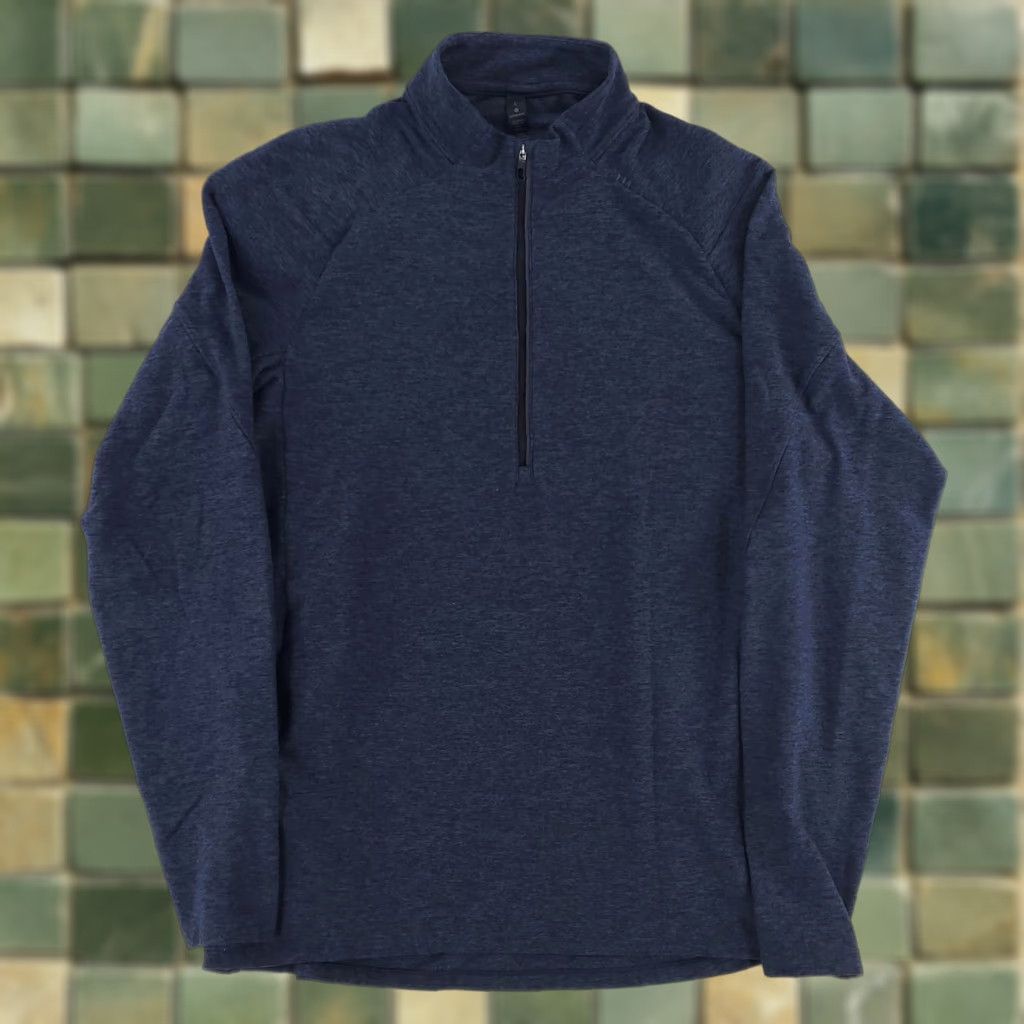 Lululemon Lululemon Surge Warm 1/2 Zip 1/4 Zip Pullover Blue Mens L Clothing Pullover Zip Collar 1/4 Zip Mens Blue Lululemon Surge Warm Size US L / EU 52-54 / 3 - 1 Thumbnail