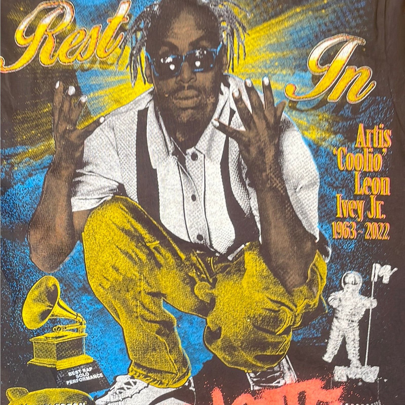 Rap Tees Big Hit Coolio Gangsters Paradise Rap Tee L Size US L / EU 52-54 / 3 - 5 Thumbnail