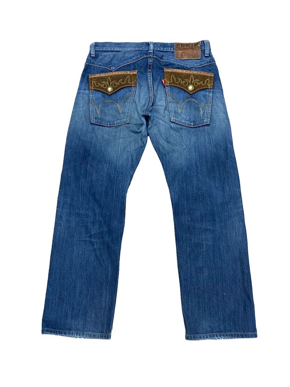 Edwin 💥BEST OFFER💥VINTAGE EDWIN XV403 DISTRESSED DENIM Size US 34 / EU 50 - 2 Thumbnail