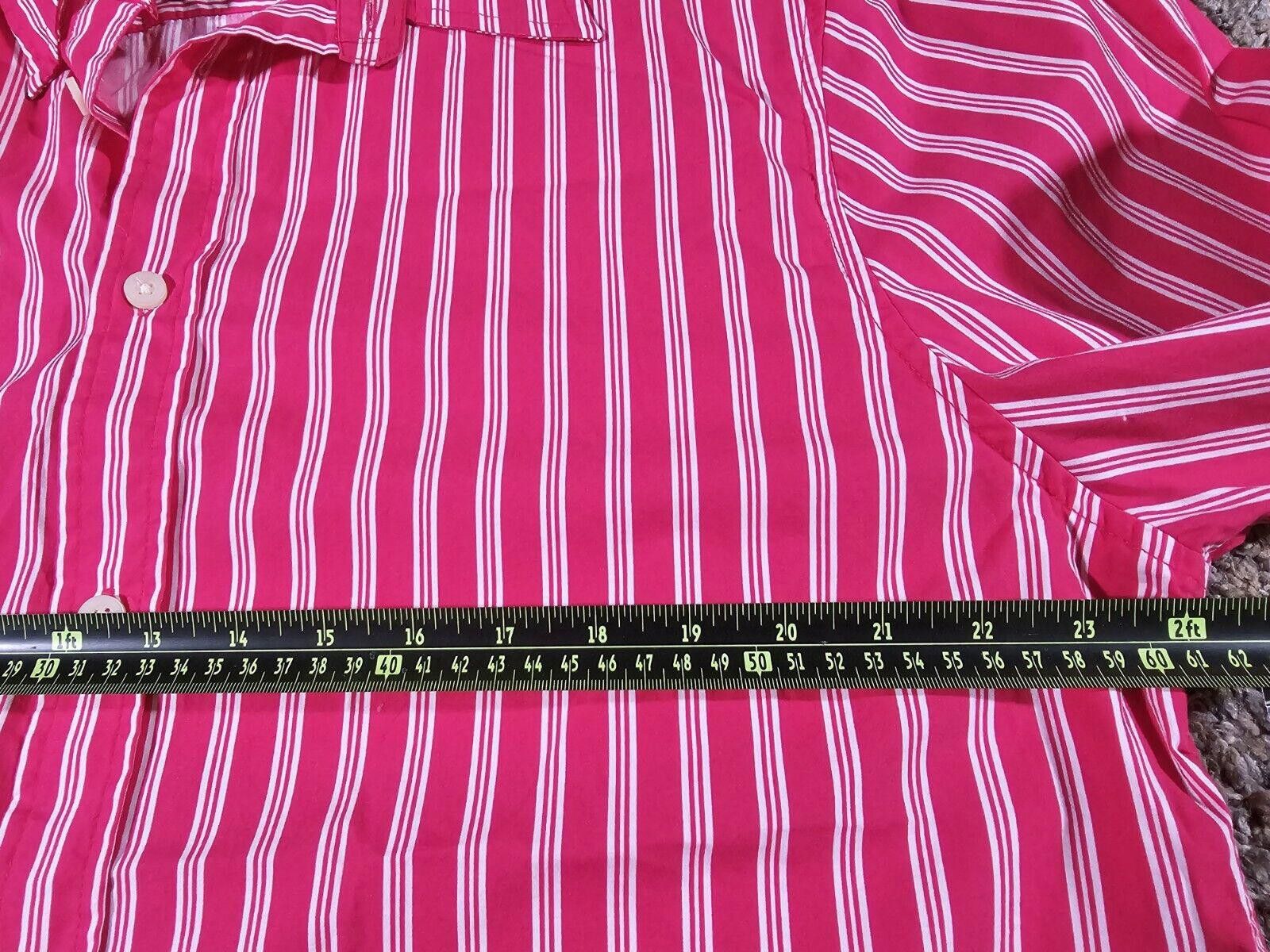 Designer Carbon Athletic Rue 21 Button Shirt Men's XXL Pink & White Size US XXL / EU 58 / 5 - 5 Thumbnail