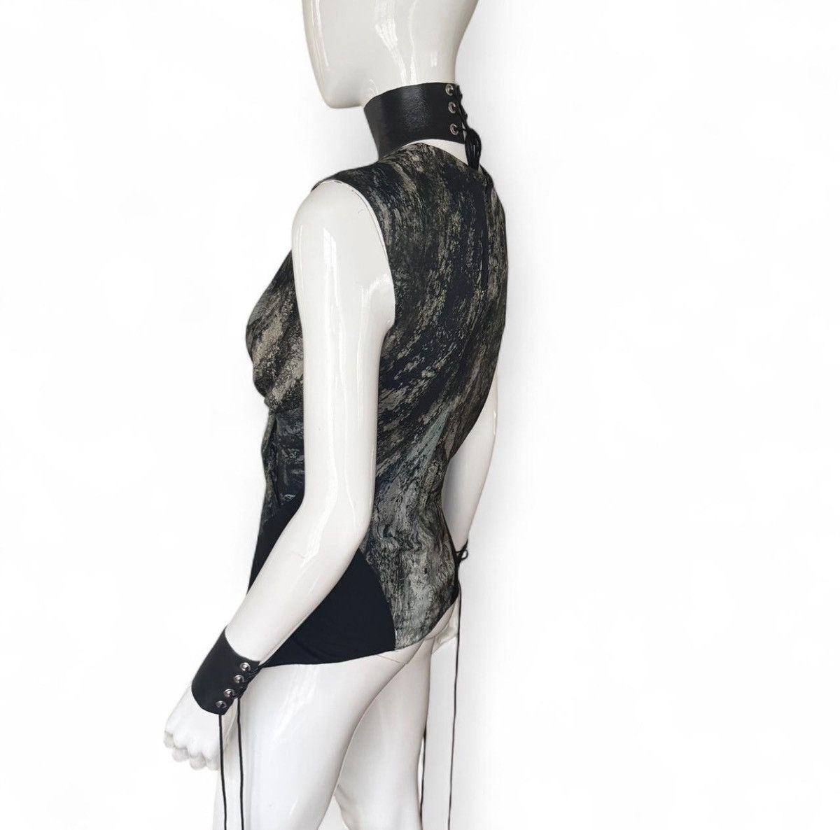 Helmut Lang Helmut Lang Avant-Garde Abstract Silk Twist Draped Top Size XS / US 0-2 / IT 36-38 - 6 Thumbnail