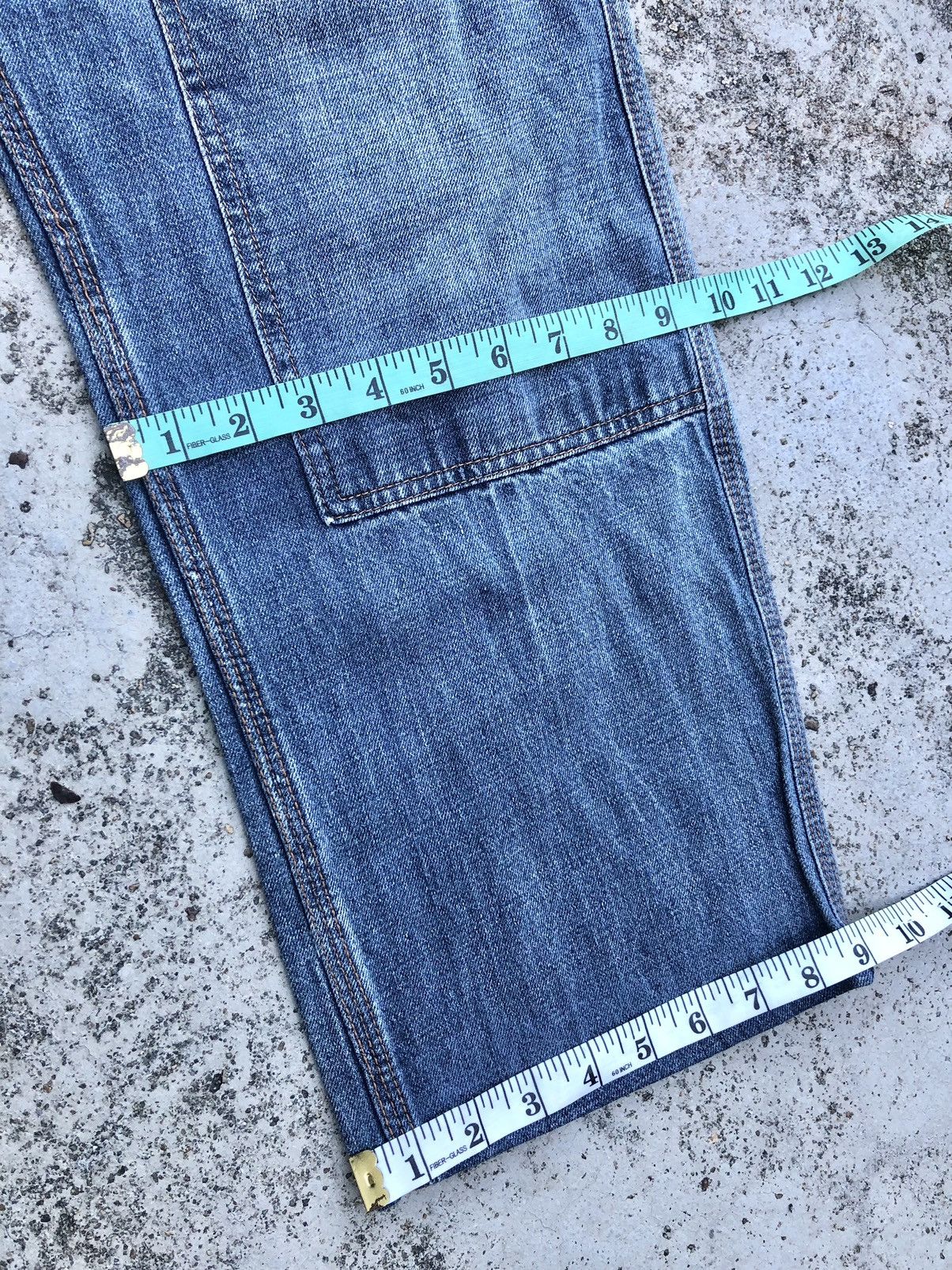 Japanese Brand DOUBLE KNEE BUCKLE BACK JEANS Size US 33 - 11 Thumbnail