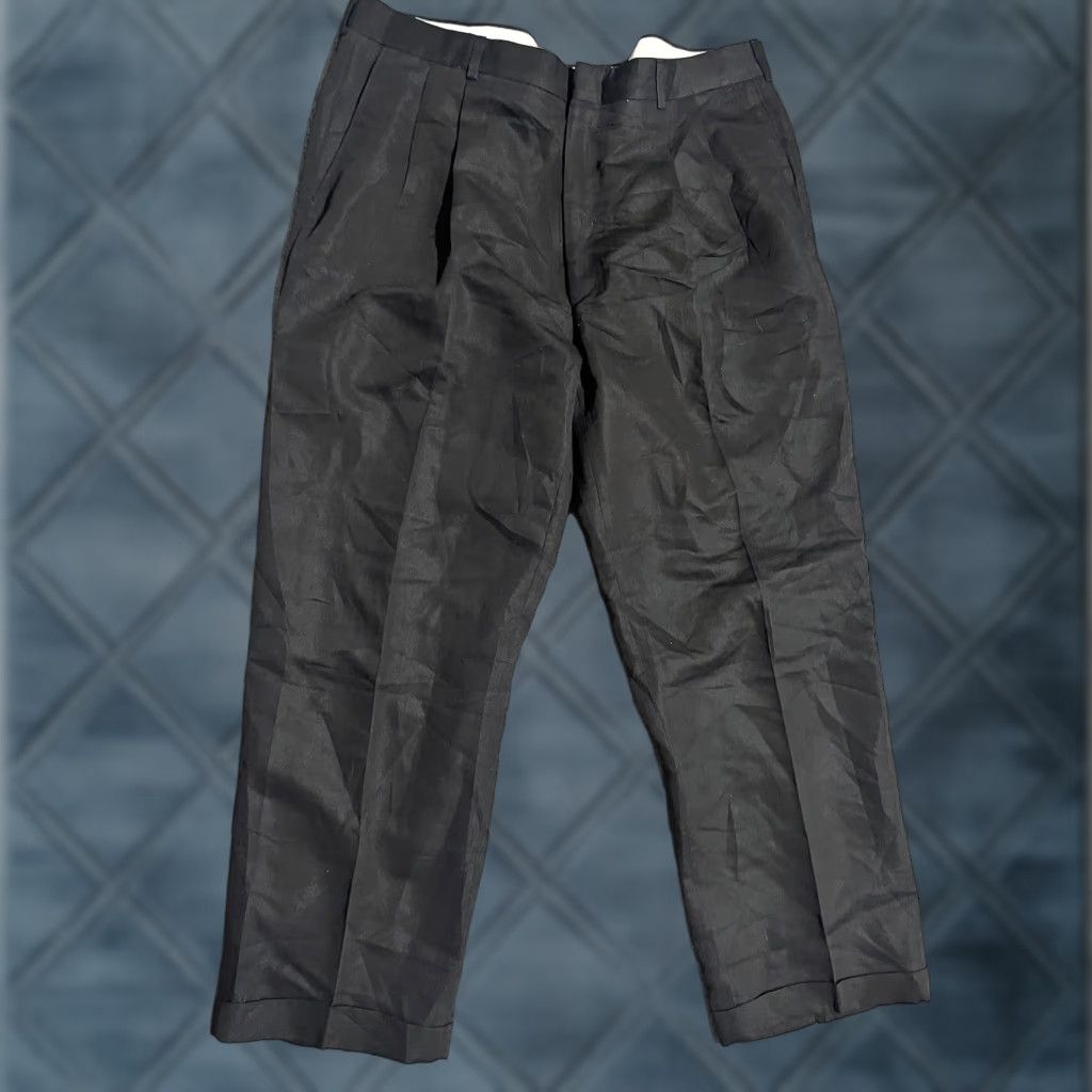 Haggar Haggar Pants Men 40x30 Black Label Pleated Front Stretch Waist Size US 40 / EU 56 - 1 Thumbnail