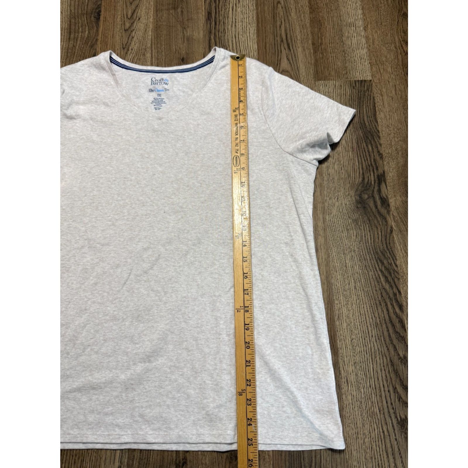 Croft & Barrow Croft & Barrow Shirt Women's XXL Tan V-neck Classic Tee Shirt Cotton, Short Sleeve, Pullover, Casual, Regular Fit, Brown, Basic Modern Tee, Women, 2XL Size XXL / US 16-18 / IT 52-54 - 6 Thumbnail