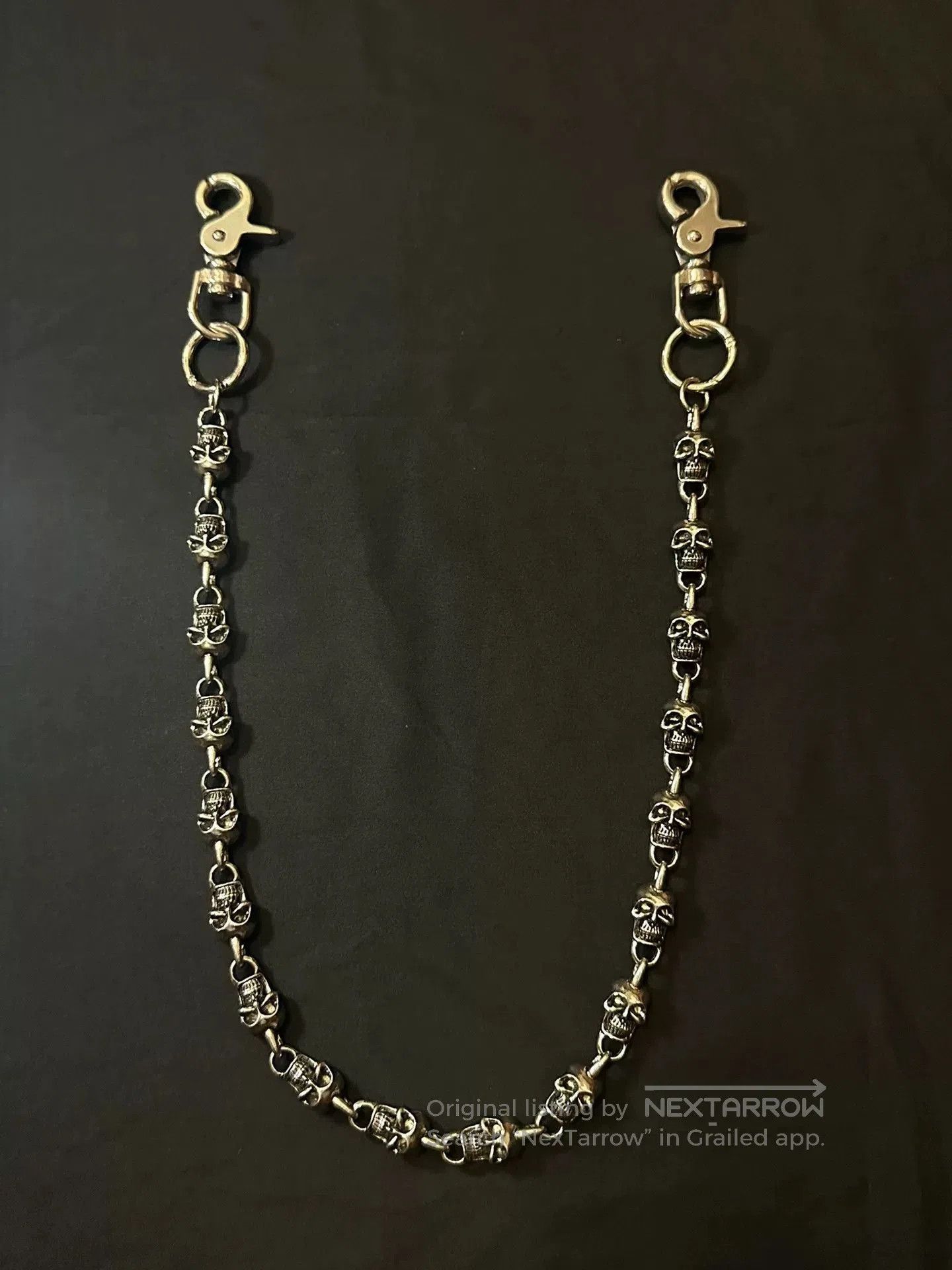 Vintage vintage skull chain accessory from 90s japan. Size ONE SIZE - 2 Thumbnail