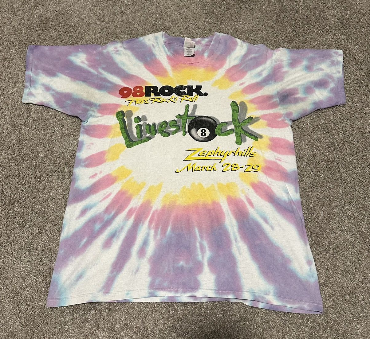 Vintage Vintage Livestock 1998 Concert T Shirt Size Xl Limp Bizkit Size US XL / EU 56 / 4 - 1 Thumbnail