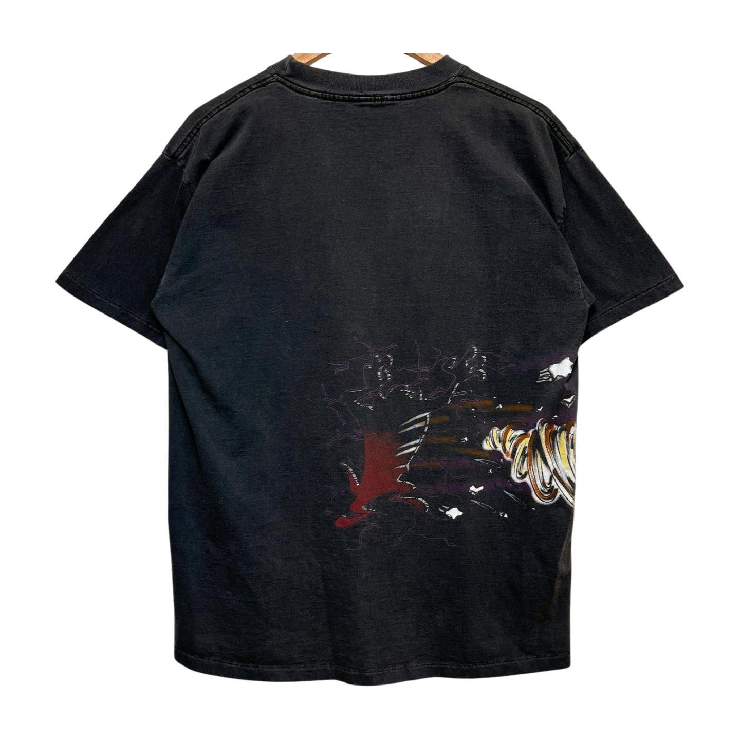 Vintage × Warner Bros Vintage 1996 Warner Bros Taz Out Of Control Black T-shirt L Size US L / EU 52-54 / 3 - 3 Thumbnail
