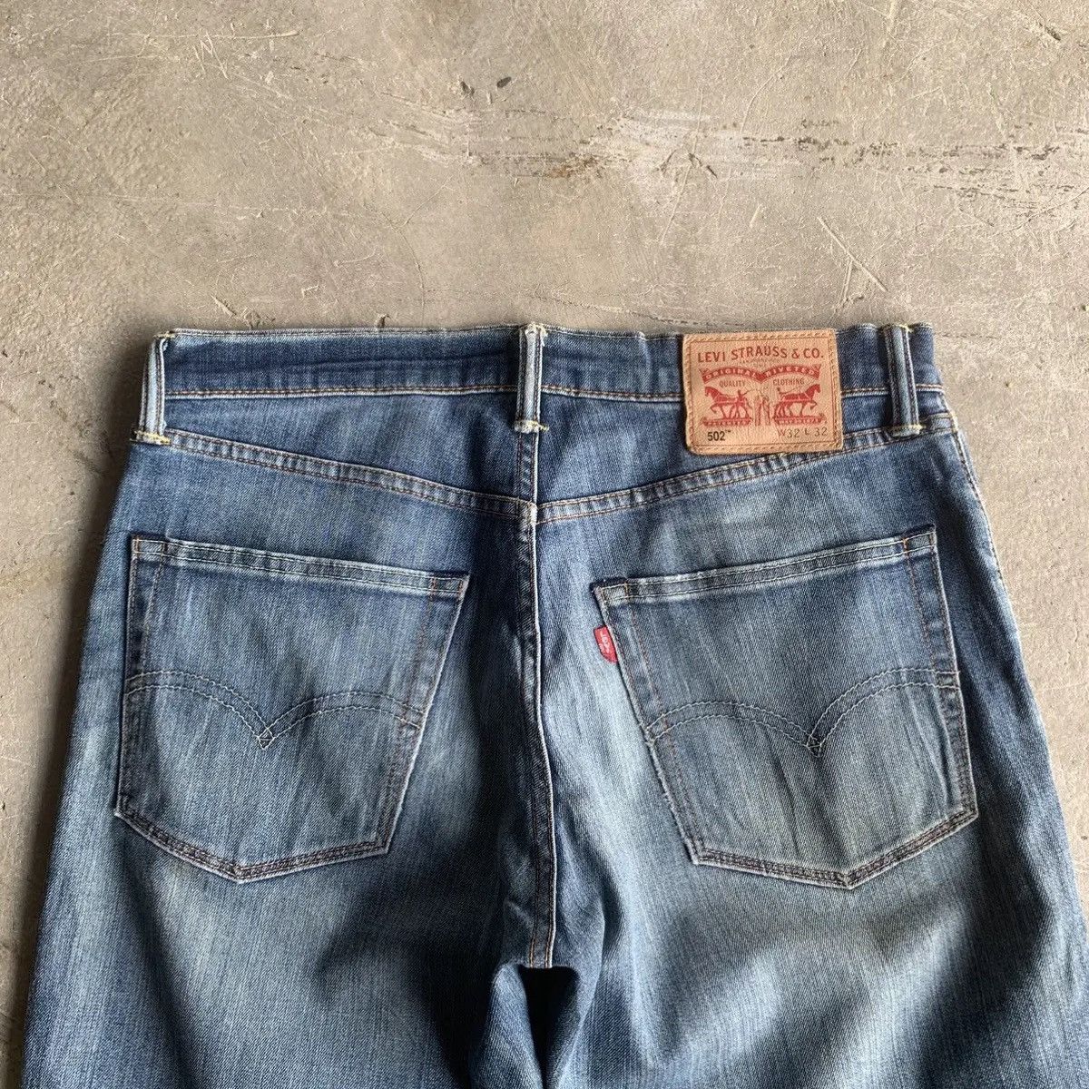 LVC Levi’s 502 Stretchable Jeans Distressed Denim Pants Waist 32 Size US 32 / EU 48 - 13 Thumbnail