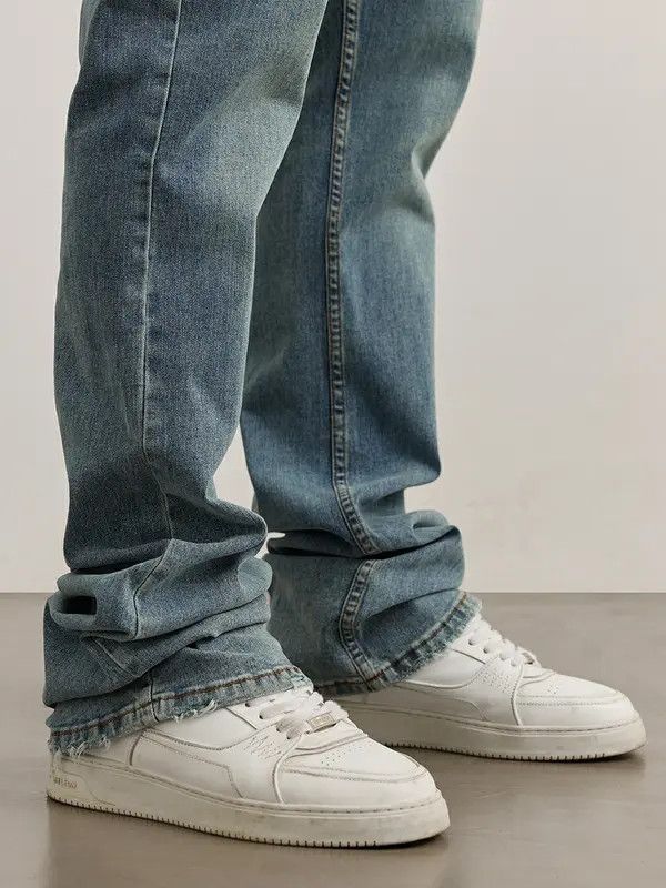 VIBE denim flared skate hiphop washed jeans Size US 32 / EU 48 - 3 Thumbnail