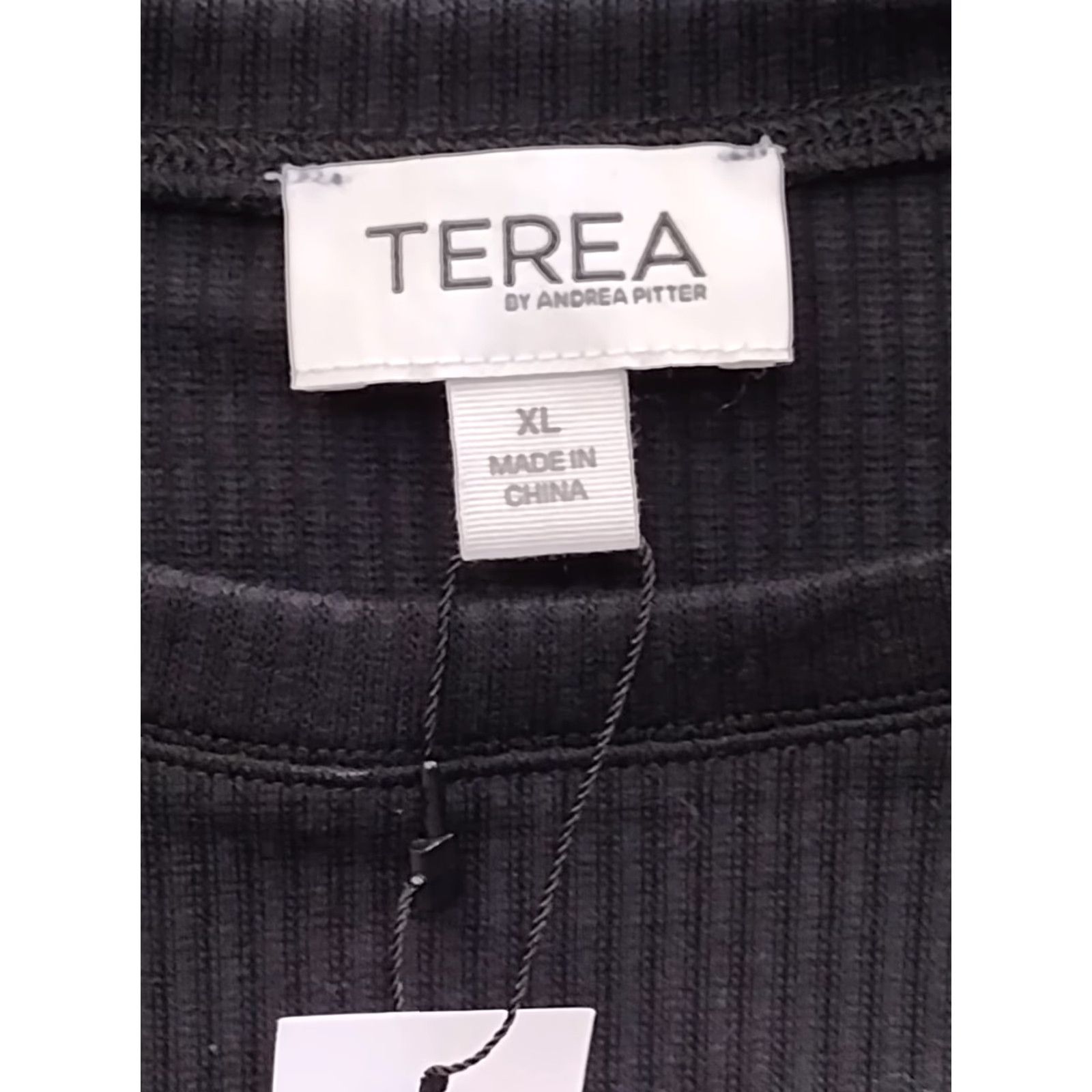 Vintage TEREA Women's Black Cutout Sleeveless Ribbed Tank XL Size XL / US 12-14 / IT 48-50 - 5 Thumbnail