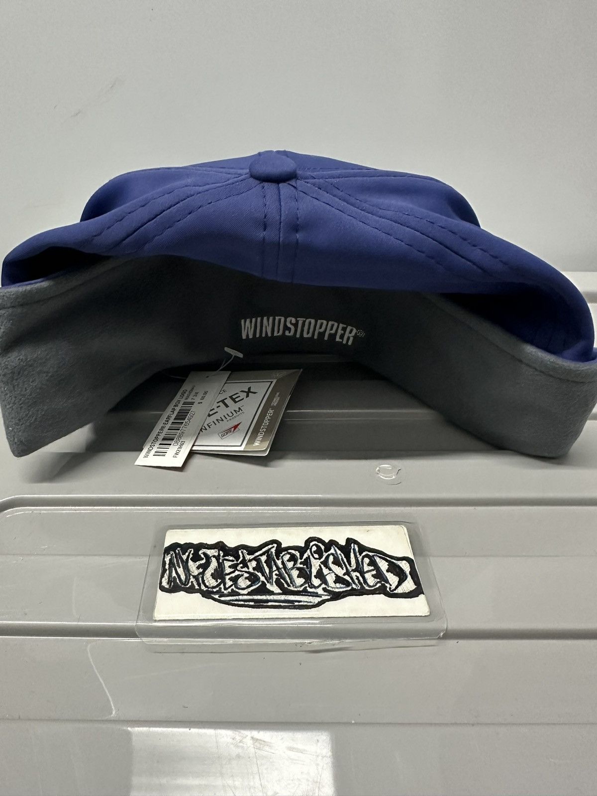 Goretex × New Era × Supreme Supreme Windstopper Earflap Box logo fitted Hat Size 7 3/4s Size 34 - 2 Thumbnail