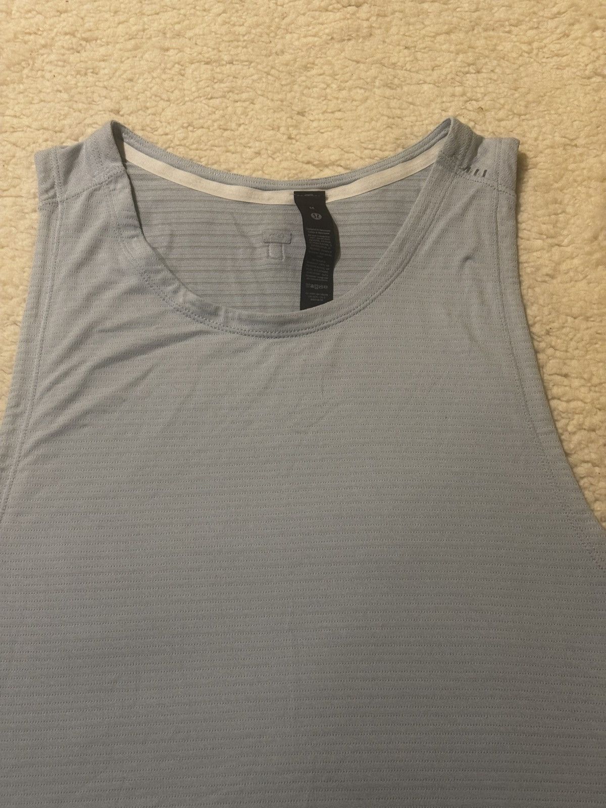 Lululemon Men’s light blue tank top0327 Size US M / EU 48-50 / 2 - 2 Thumbnail