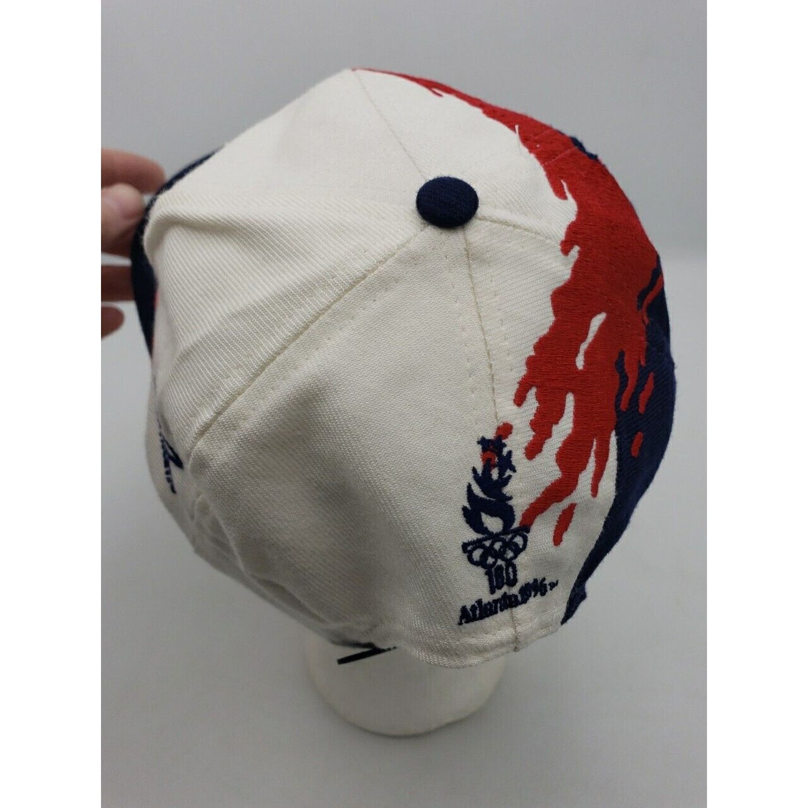 Logo Athletic 1996 Atlanta Olympics 90s USA Splash Logo7 Snapback Ball Cap Size ONE SIZE - 2 Thumbnail