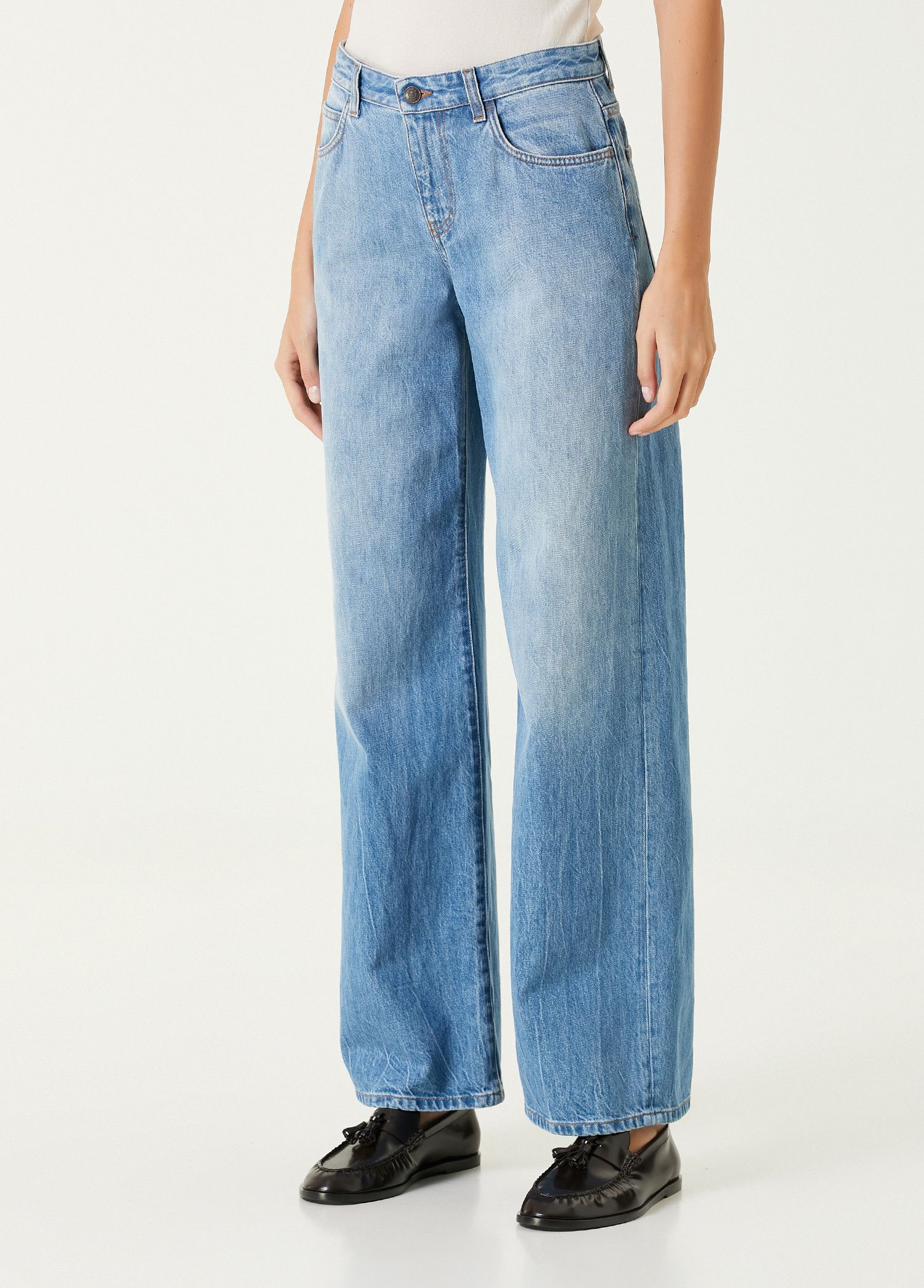 THE ROW Eglitta blue straight leg jeans Size 6 / 42 q