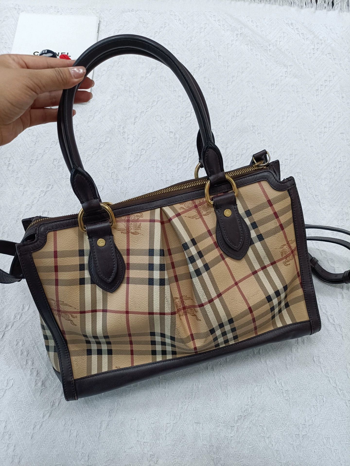 Burberry Burberry Check Shoulder Bag 36x17x23-38 Size ONE SIZE - 1 Thumbnail
