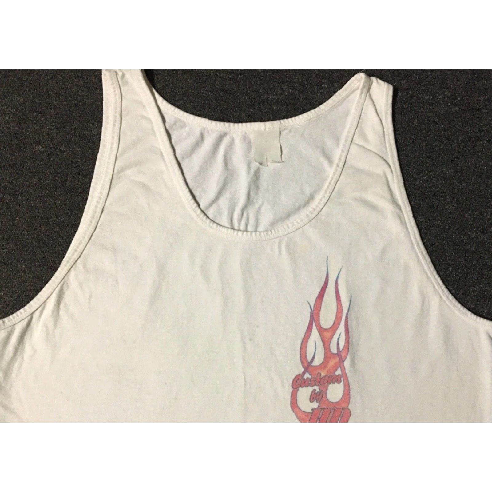 Harley Davidson Vtg 90s Harley-Davidson Tank Top Boxy Fit L XL White Graphic Tee Biker Grunge USA Vintage 90s Harley Davidson Skull Fans Mens Size US L / EU 52-54 / 3 - 7 Thumbnail