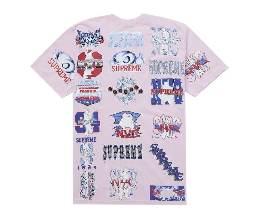 Supreme Supreme Flash Tee Pink Size US L / EU 52-54 / 3 - 2 Thumbnail