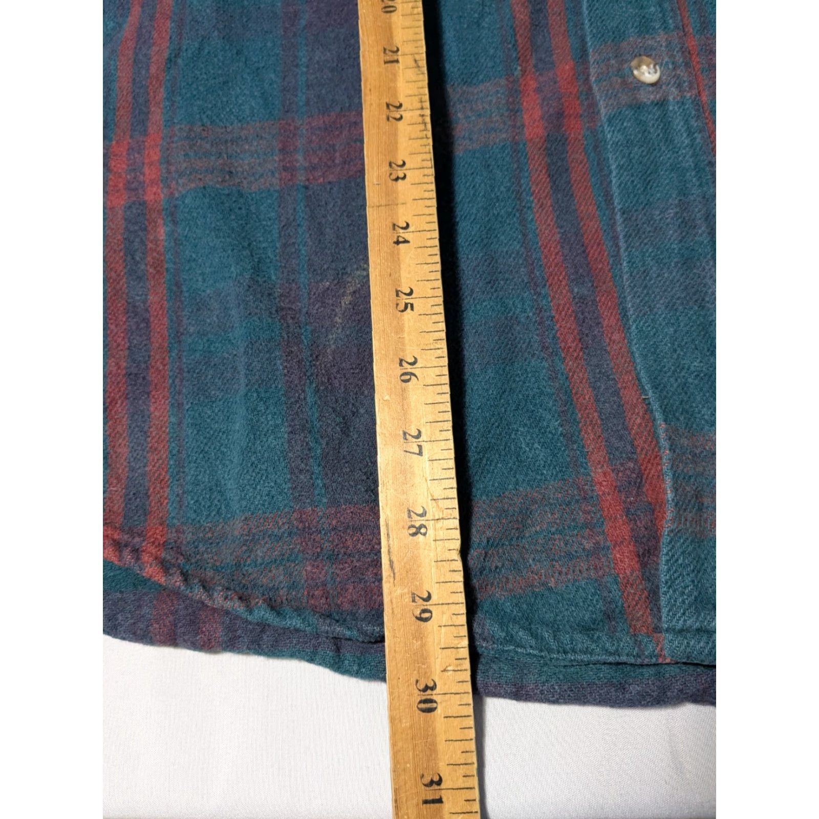Vintage VINTAGE ST JOHN'S BAY Men LARGE-TALL Green Plaid HEAVYWEIGHT FLANNEL Shirt St John'S Bay Mens L Tall Green Plaid Heavyweight Flannel Shirt Size US L / EU 52-54 / 3 - 7 Thumbnail