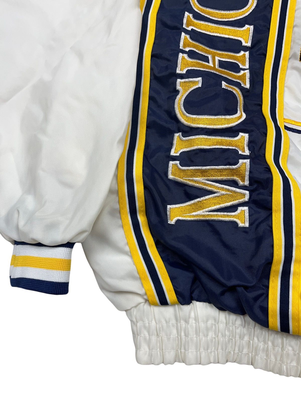 NFL Vintage Michigan Wolverines Made in Korea J Plus Jacket Size US L / EU 52-54 / 3 - 4 Thumbnail
