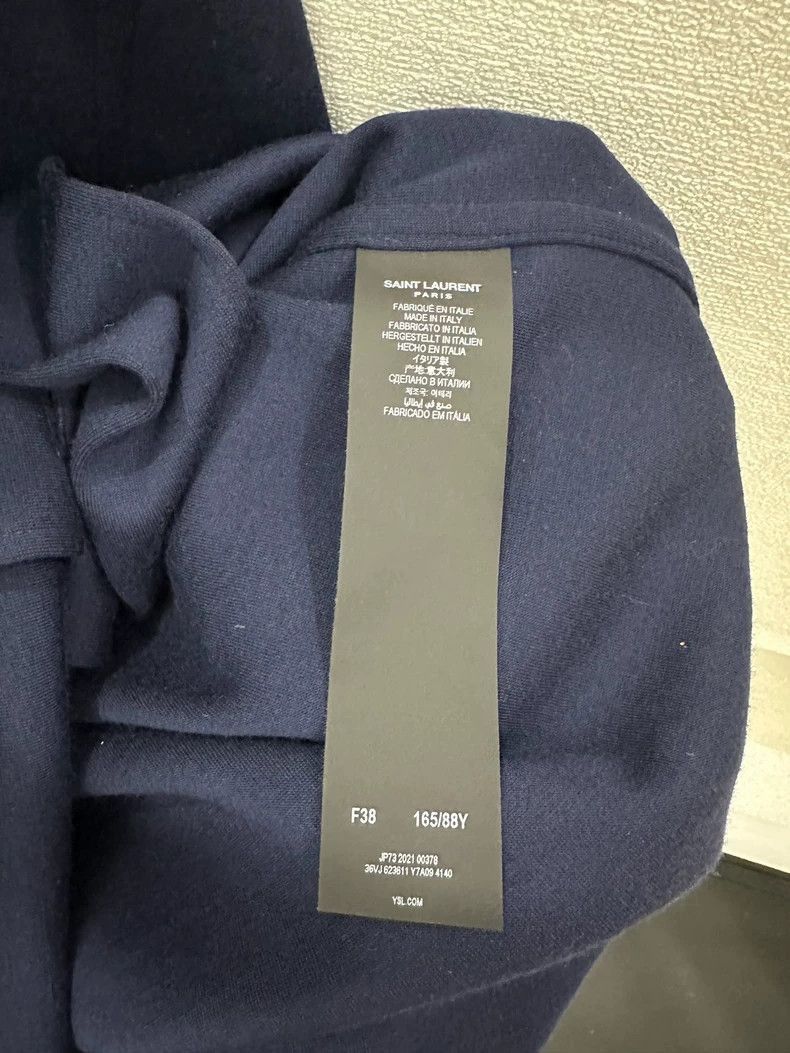 Saint Laurent Paris Saint Laurent Paris Saint Laurent Embroidered Logo Blue Sh Size US M / EU 48-50 / 2 - 3 Thumbnail