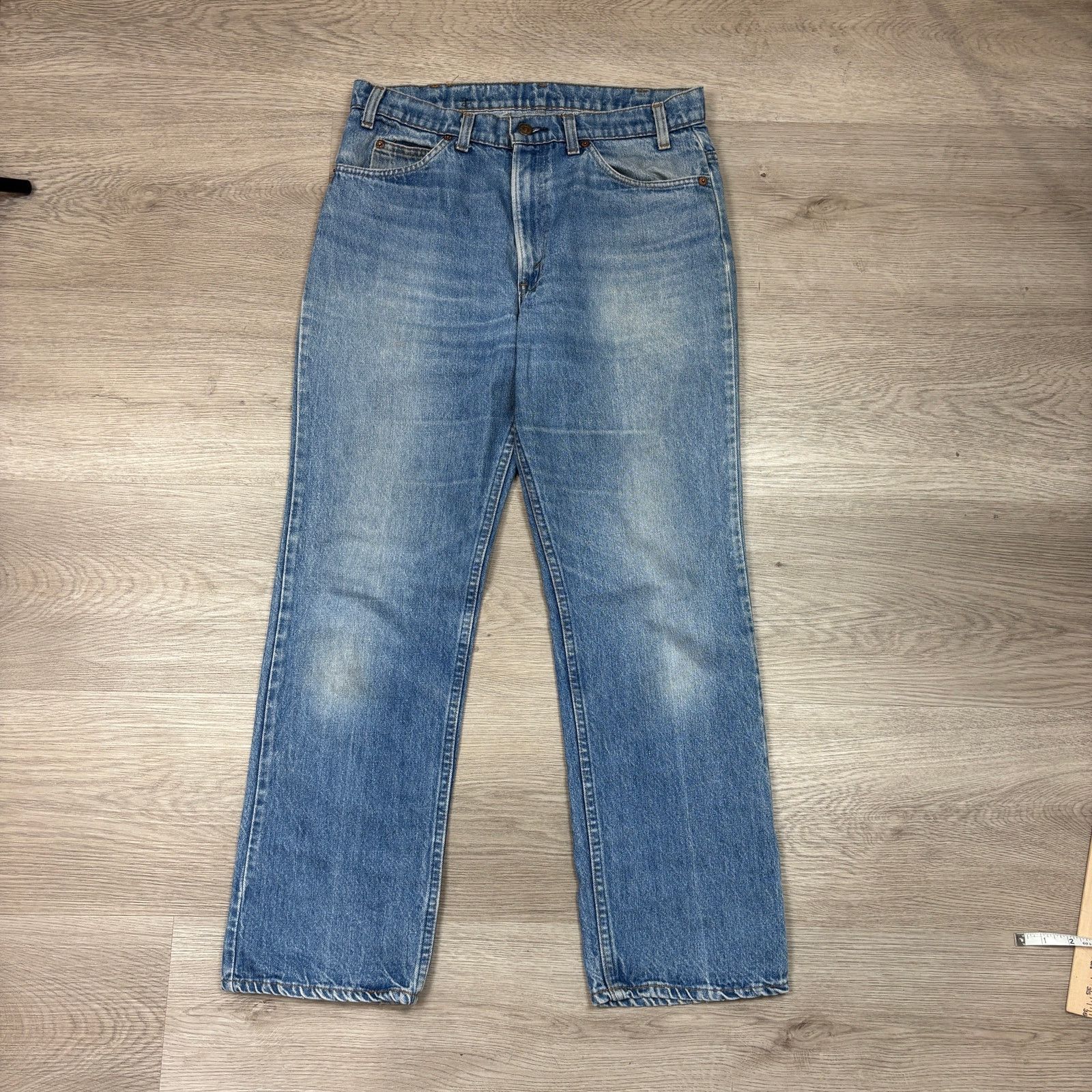 Levi's × Vintage Vintage 80s Levi's 40509-0215 Orange Tab Jeans Men's 33x29 Size US 33 - 3 Thumbnail