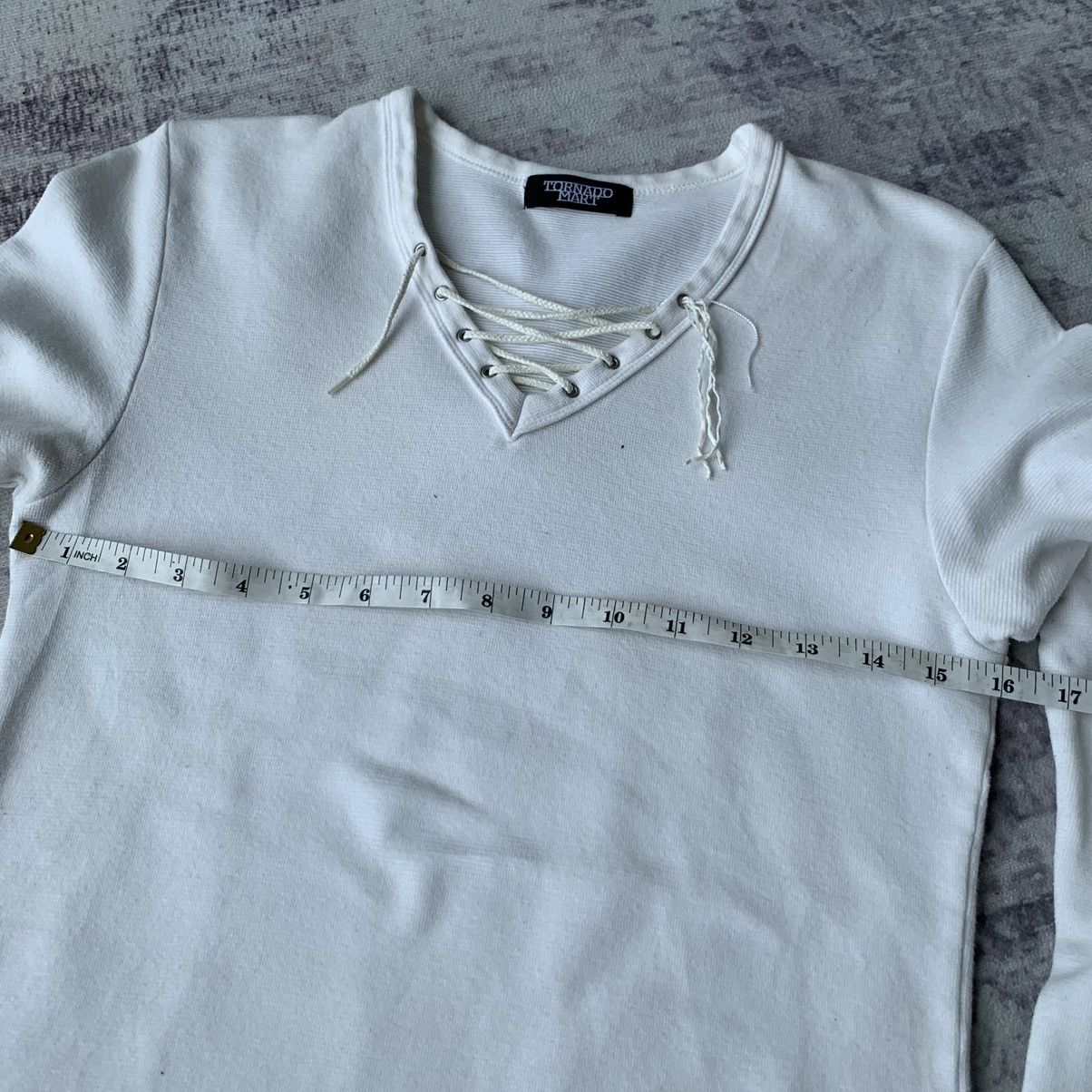 20471120 Tornado Mart Punk Drawstring Collar Longsleeve Size US XS / EU 42 / 0 - 7 Thumbnail