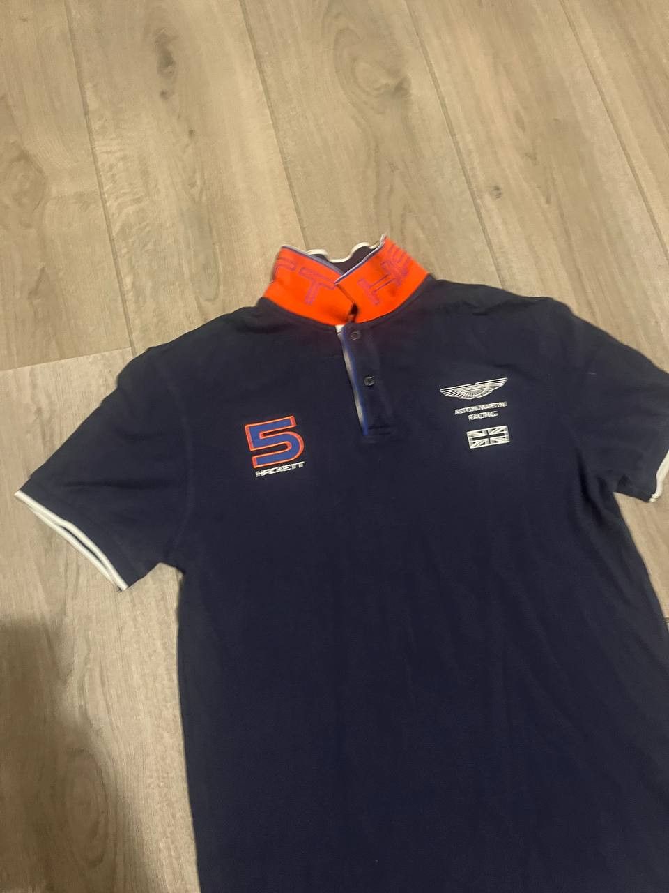 Hackett Aston Martin Racing Polo Shirt Men Small Blue Hackett Sport Size US S / EU 44-46 / 1 - 2 Thumbnail