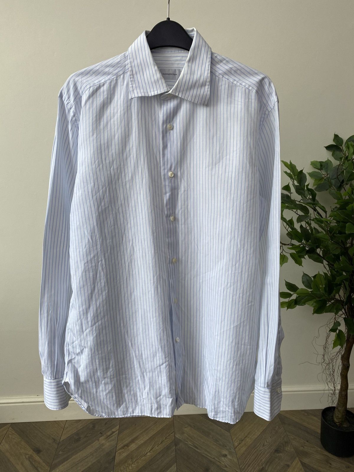 Vintage Ermenegildo Zegna Striped Button Up Shirt