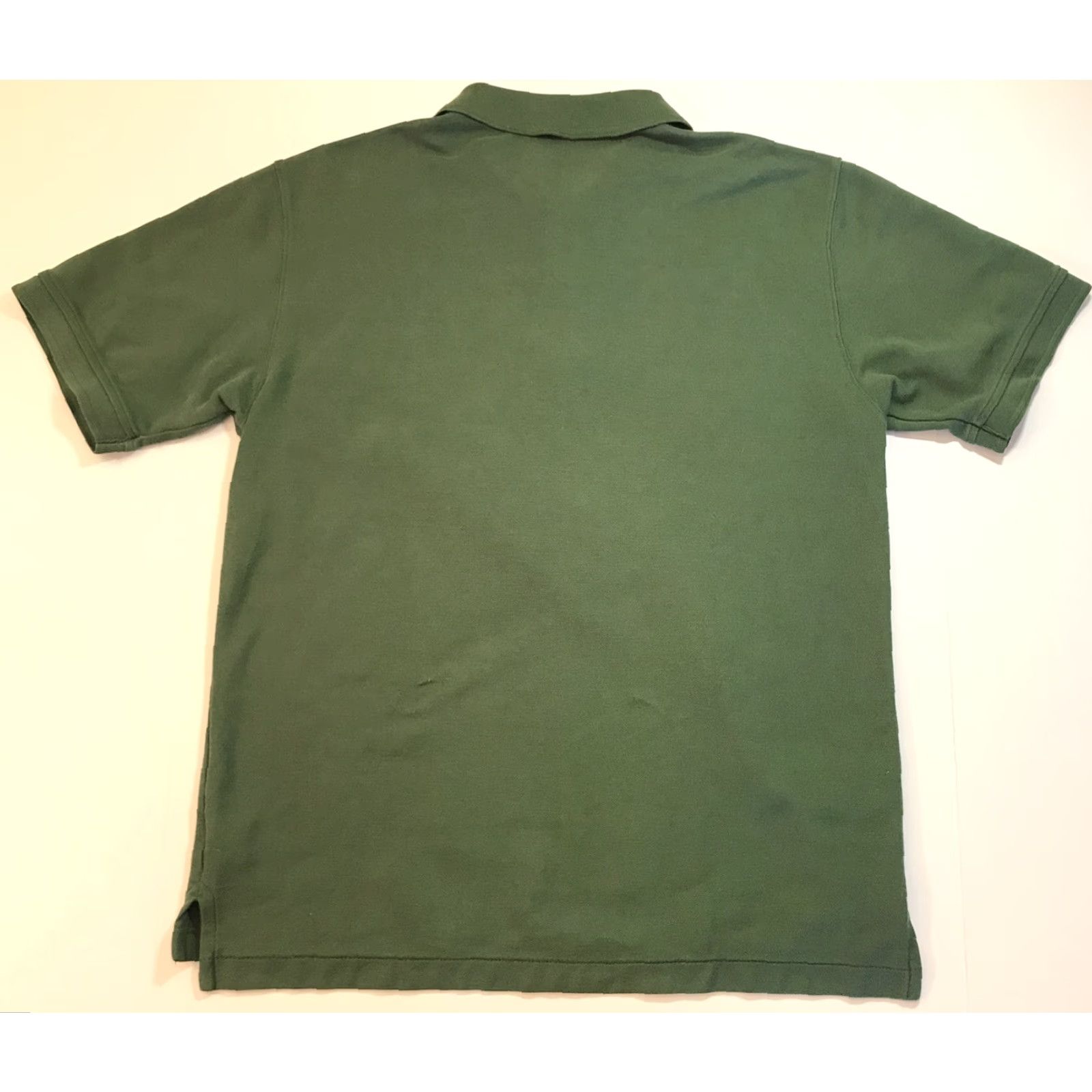 Vintage LL Bean Polo Shirt Golf Short Sleeve Olive Green M Mens 100% Cotton Traditional Fit Shirt Polo Golf Preppy N/A Size 40R - 4 Thumbnail