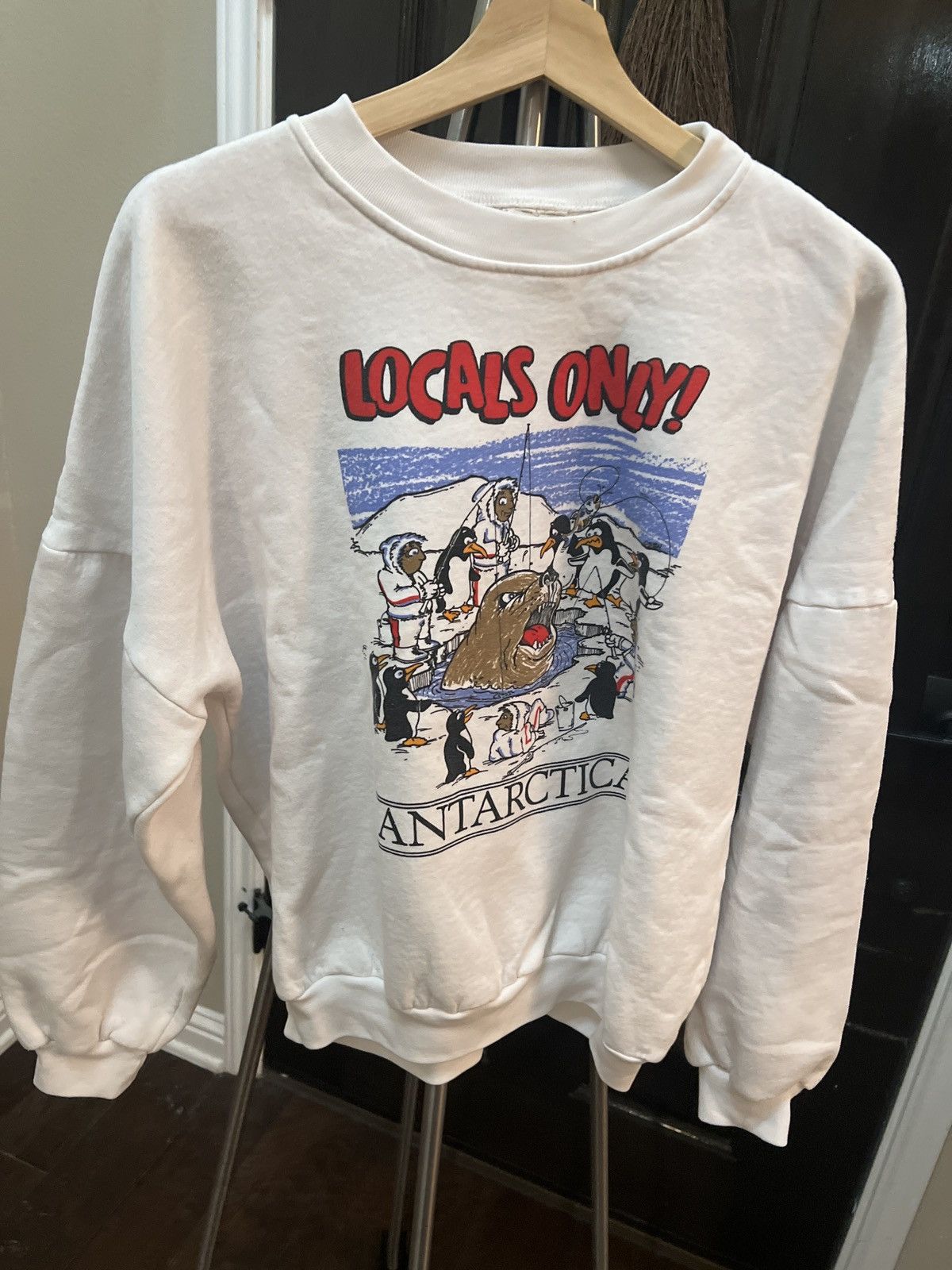 Vintage Antártica Graphic Sweatshirt Size US S / EU 44-46 / 1 - 1 Thumbnail