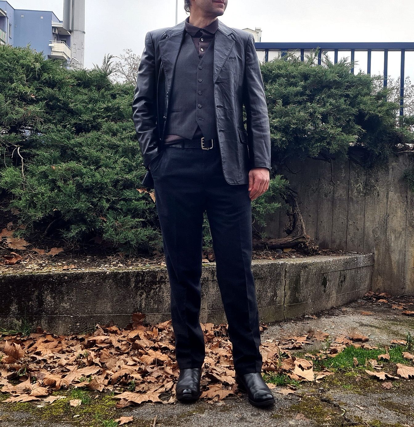 Schott Schott Leather Blazer Size US M / EU 48-50 / 2 - 2 Thumbnail