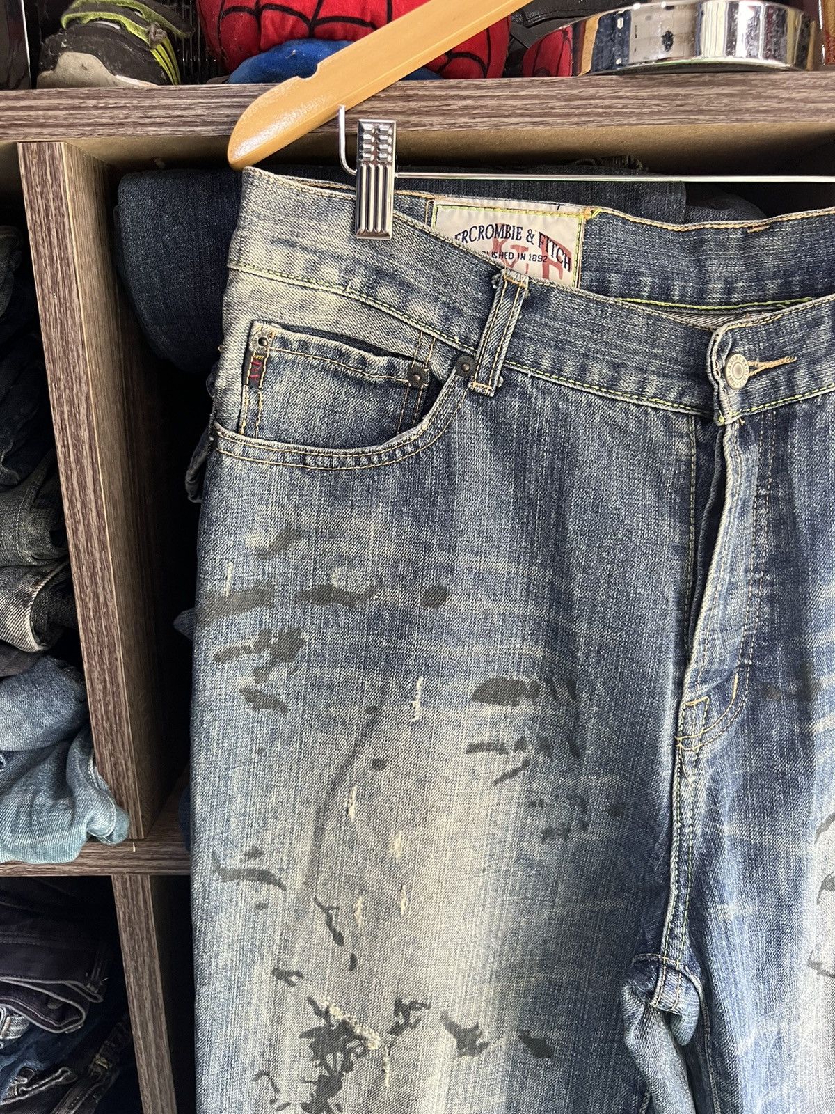 Abercrombie & Fitch 🔥Abercrombie & Fitch Boot Cut Distressed Denim Size US 36 / EU 52 - 8 Thumbnail