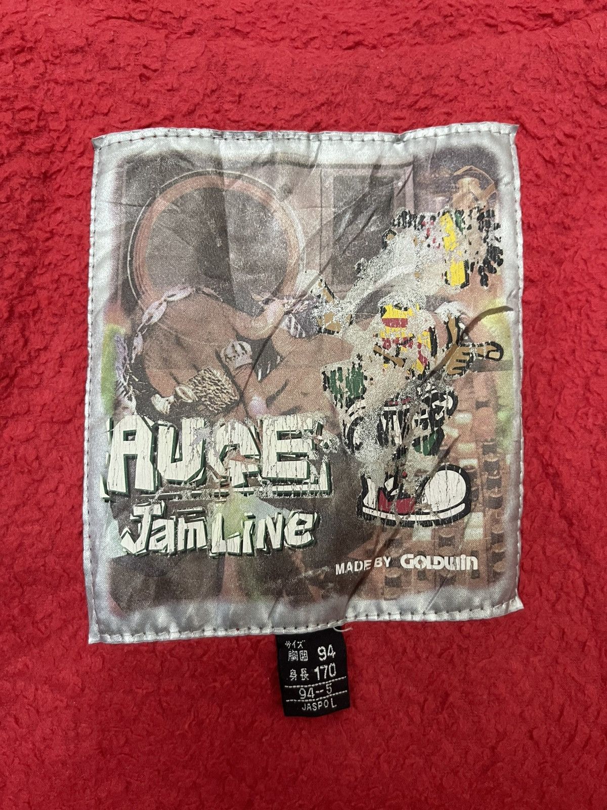 Goldwin Rare Vintage JAM LIVE AUGE Goldwin Japan Rasta Rap Jacket Size US L / EU 52-54 / 3 - 8 Thumbnail