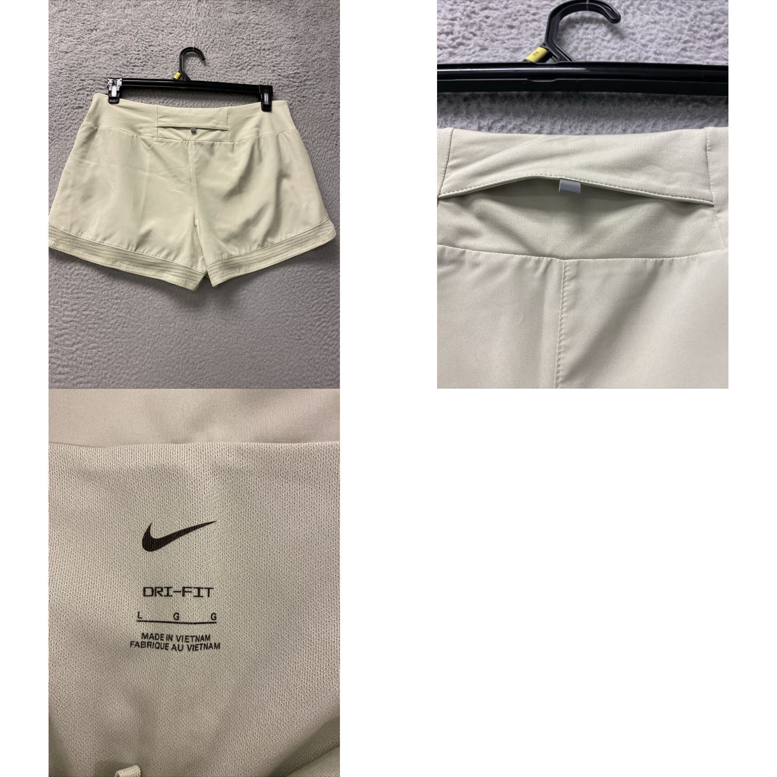 Nike Nike Dri-Fit Crew Running Shorts Lemon Green Womens Size Large /87-87 L Size 36" / US 14 / IT 50 - 8 Thumbnail