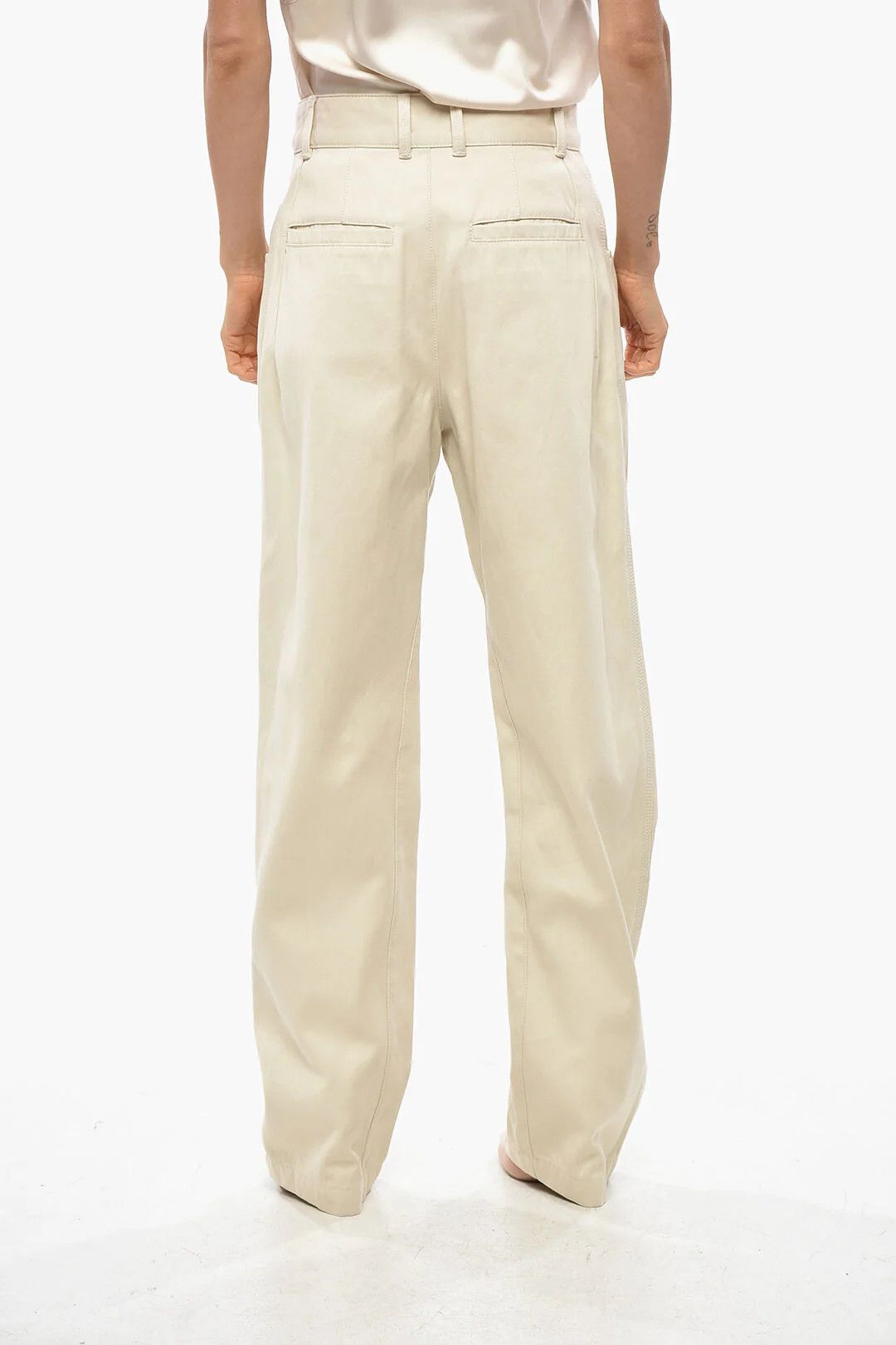 Isabel Marant og1mm0326 Cotton Multi-Pocket Pant in Beige Size 28" / US 6 / IT 42 - 3 Thumbnail