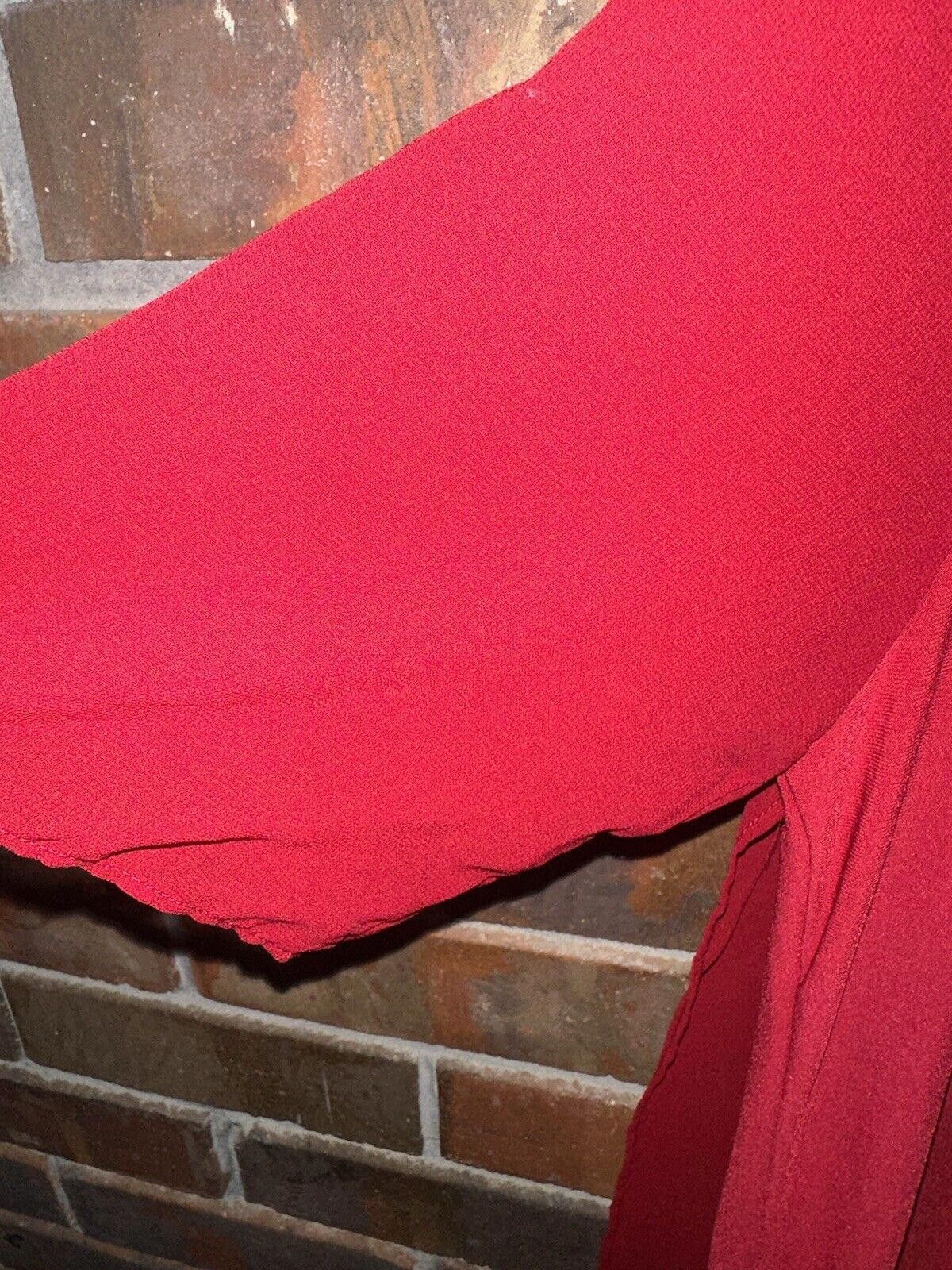 DKNY Women's Blouse DKNY Small Semisheer Logo Red Size S / US 4 / IT 40 - 11 Thumbnail