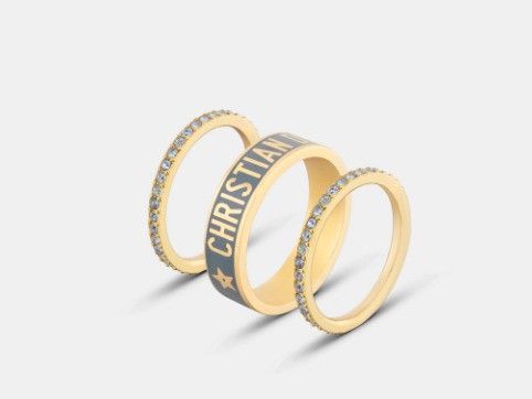 Dior o1w1db11224 Size: OS / Ring Set in Gold & Blue Size ONE SIZE - 1 Thumbnail